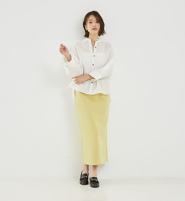abahouse mavie「【セットアップ対応】シルキーダンボールタイトスカート」|スカート|