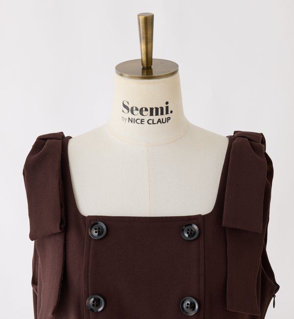 Seemi.by NICE CLAUP「【Seemi.by NICE CLAUP】トレンチ風ビスチェ(セットアップ可能)」|シャツ・ブラウス|
