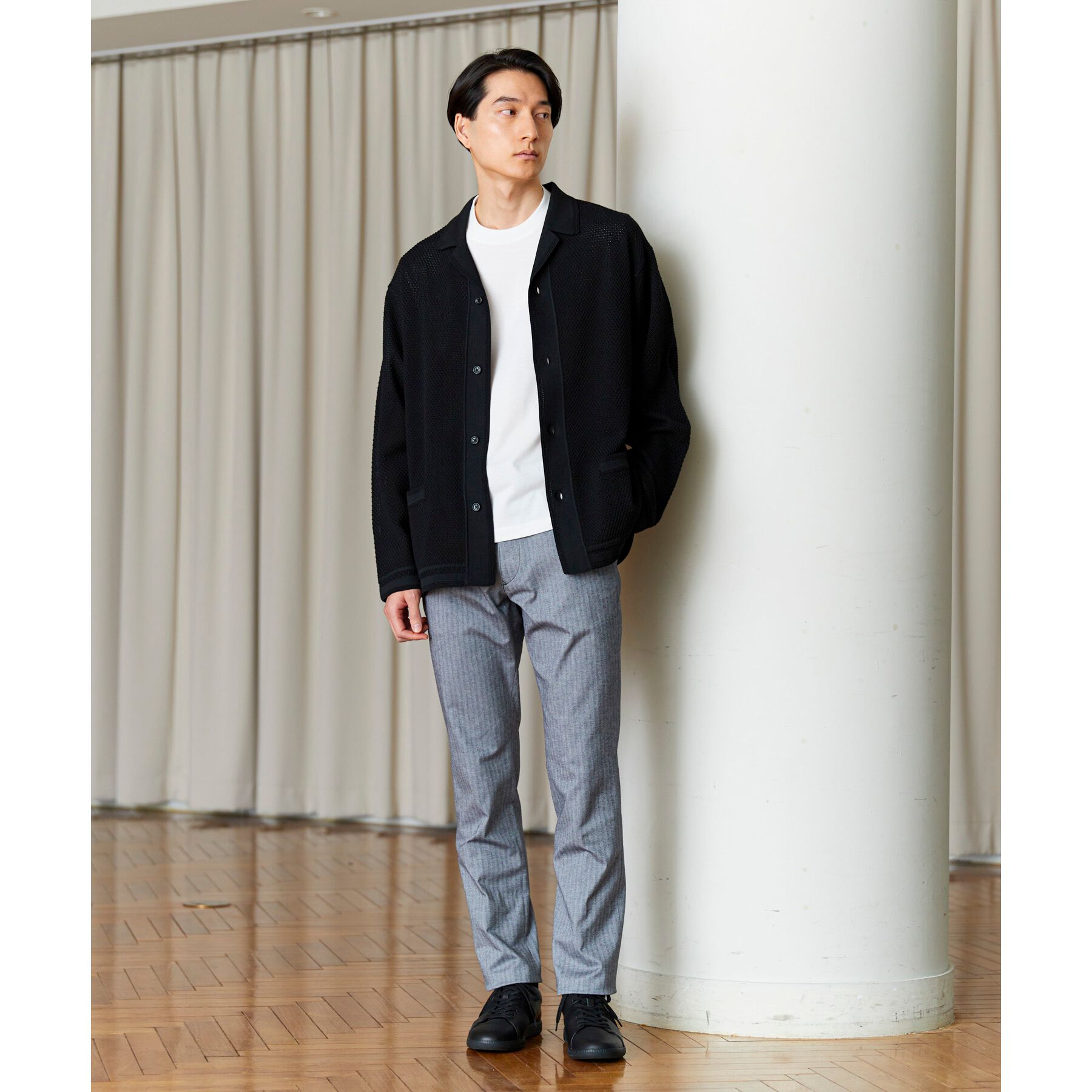 TAKEO KIKUCHI「【Made in JAPAN】播州織 ヘリンボン ストレート パンツ」|その他|
