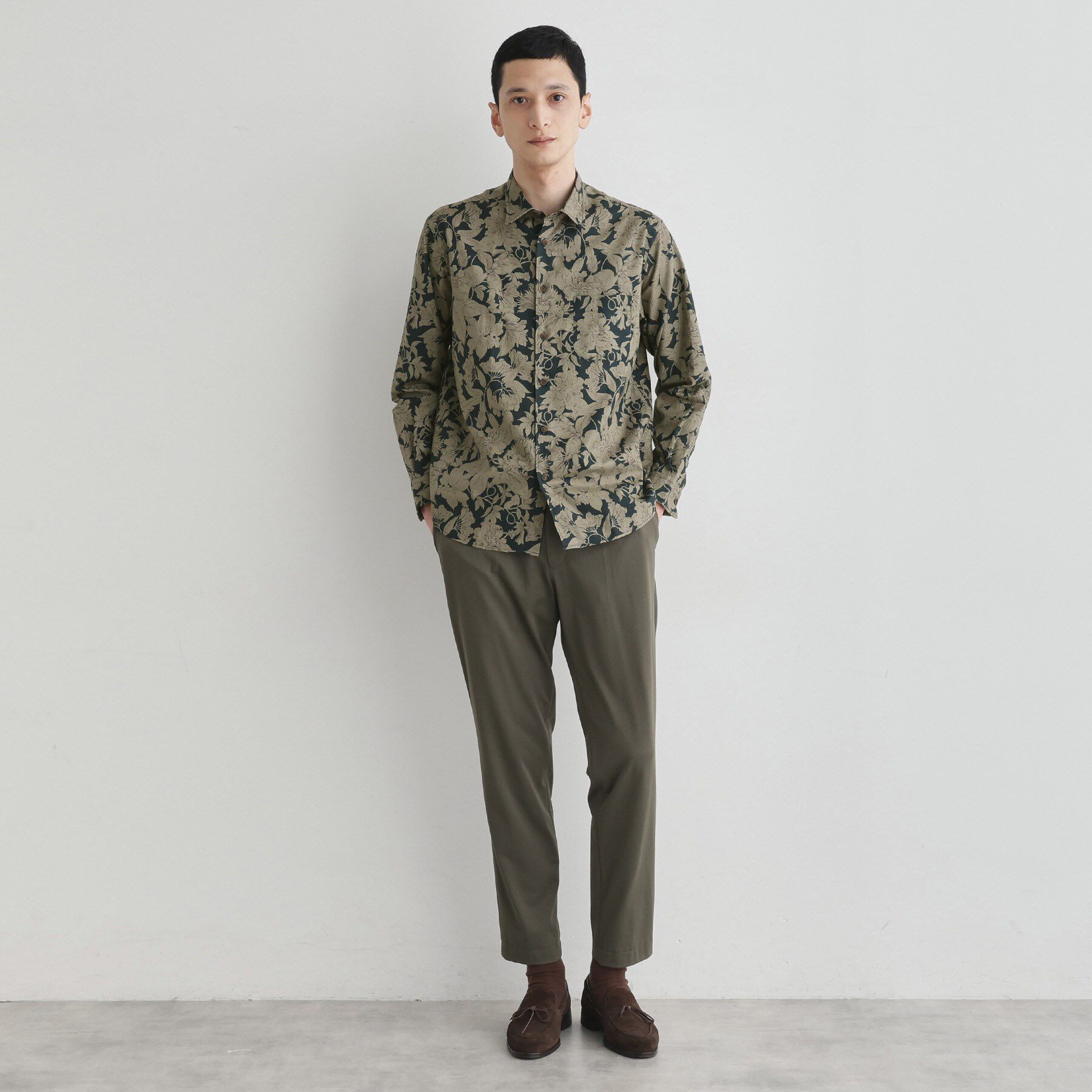 TAKEO KIKUCHI「【LIMITED】フラワープリント長袖シャツ」|シャツ・ブラウス|