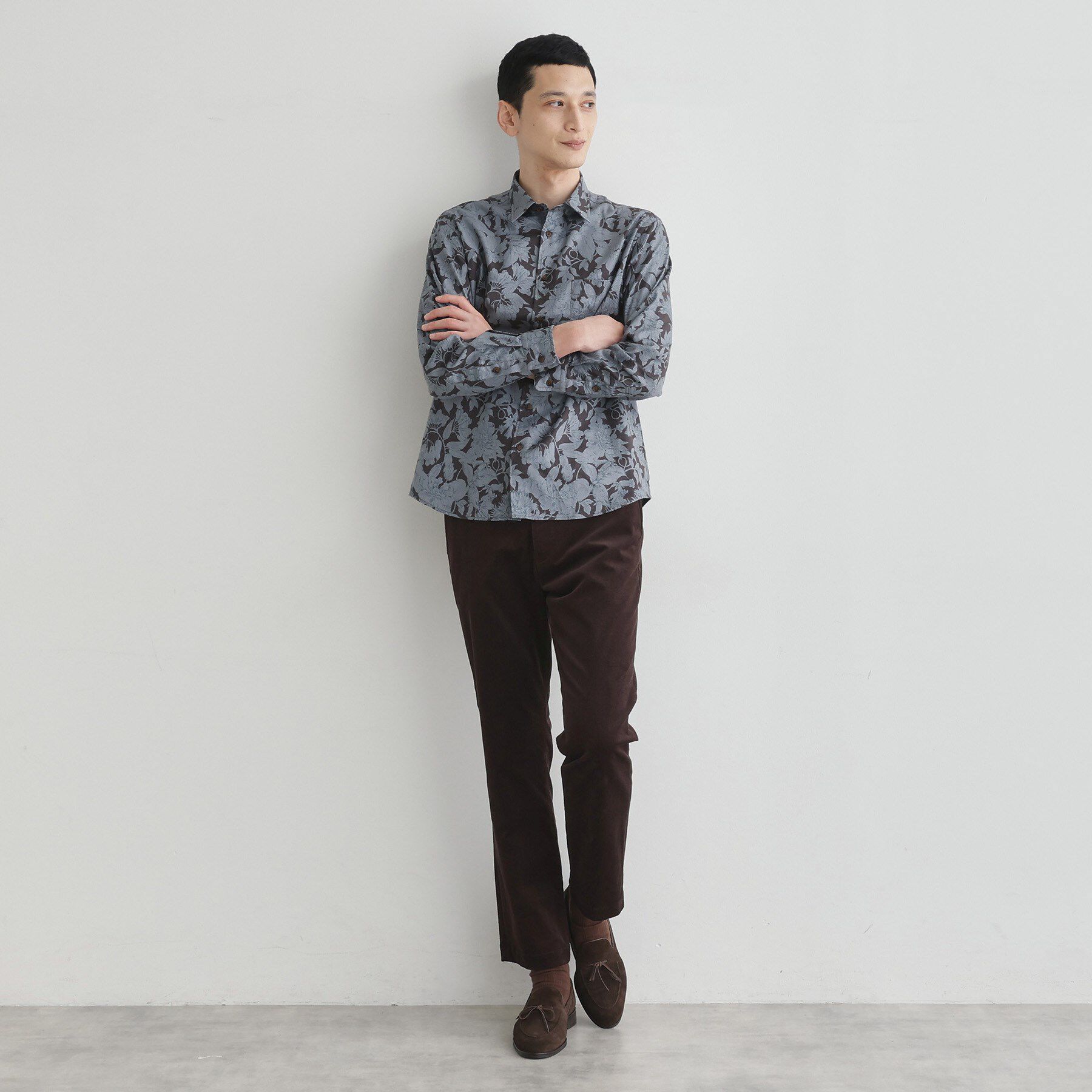 TAKEO KIKUCHI「【LIMITED】フラワープリント長袖シャツ」|シャツ・ブラウス|