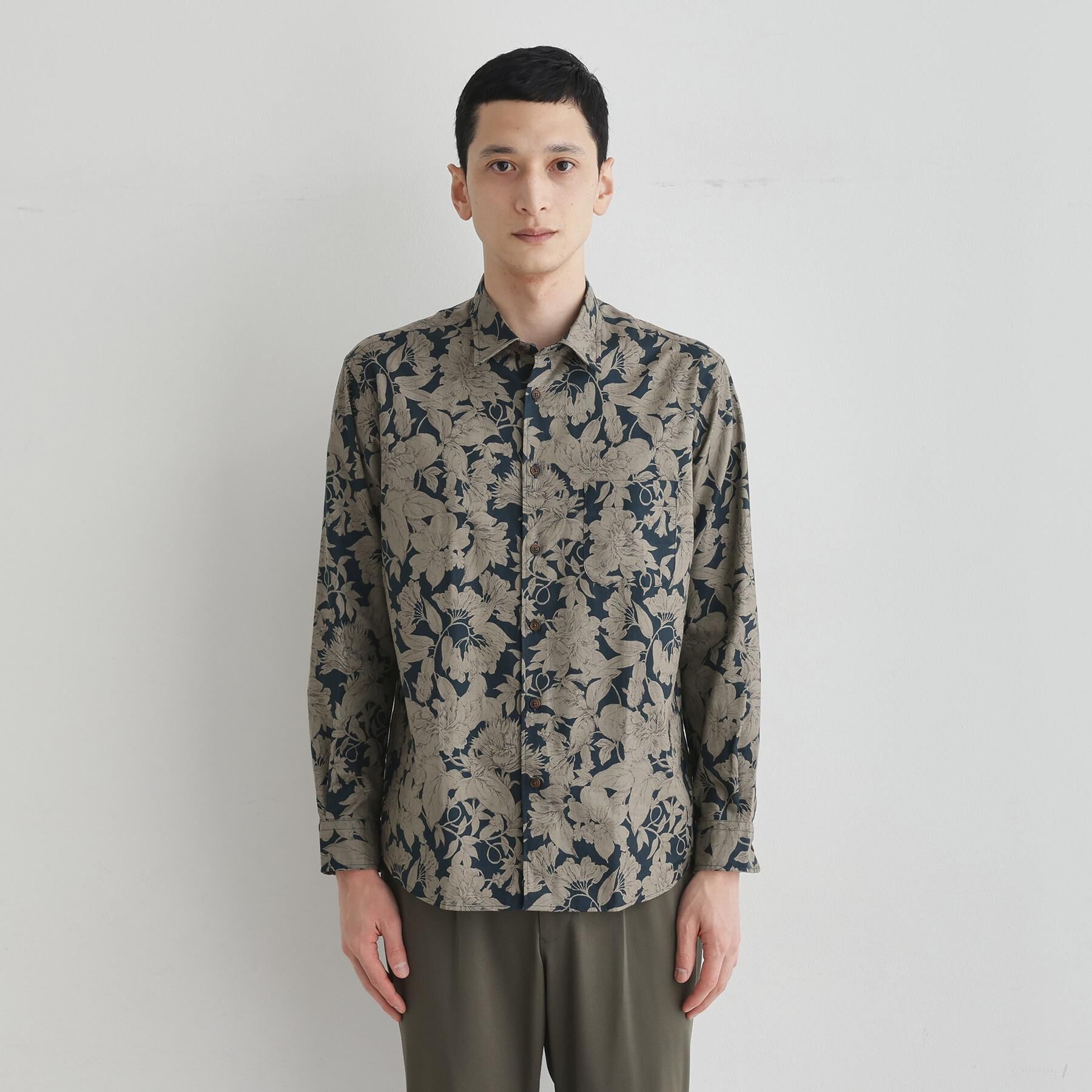 TAKEO KIKUCHI「【LIMITED】フラワープリント長袖シャツ」|シャツ・ブラウス|