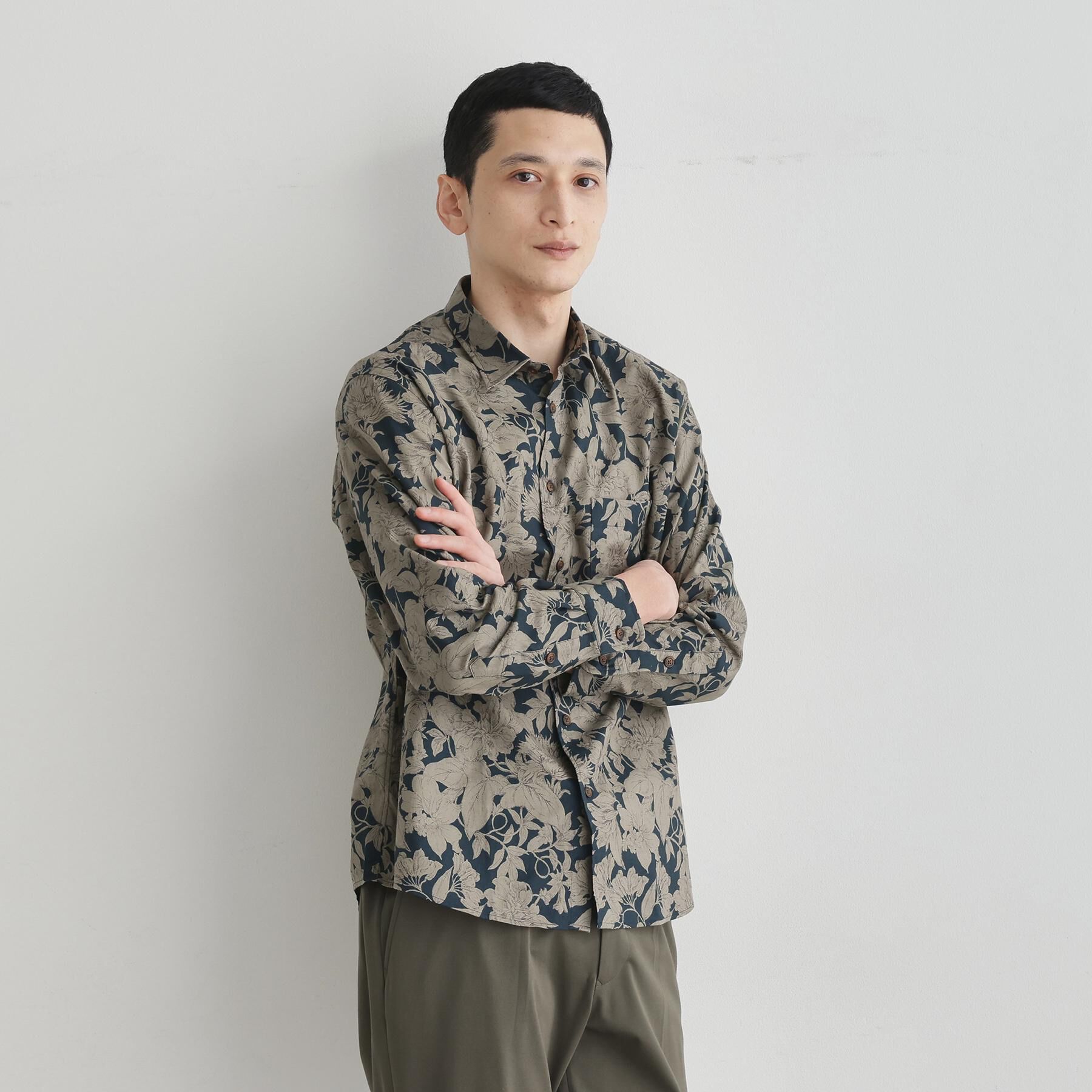 TAKEO KIKUCHI「【LIMITED】フラワープリント長袖シャツ」|シャツ・ブラウス|
