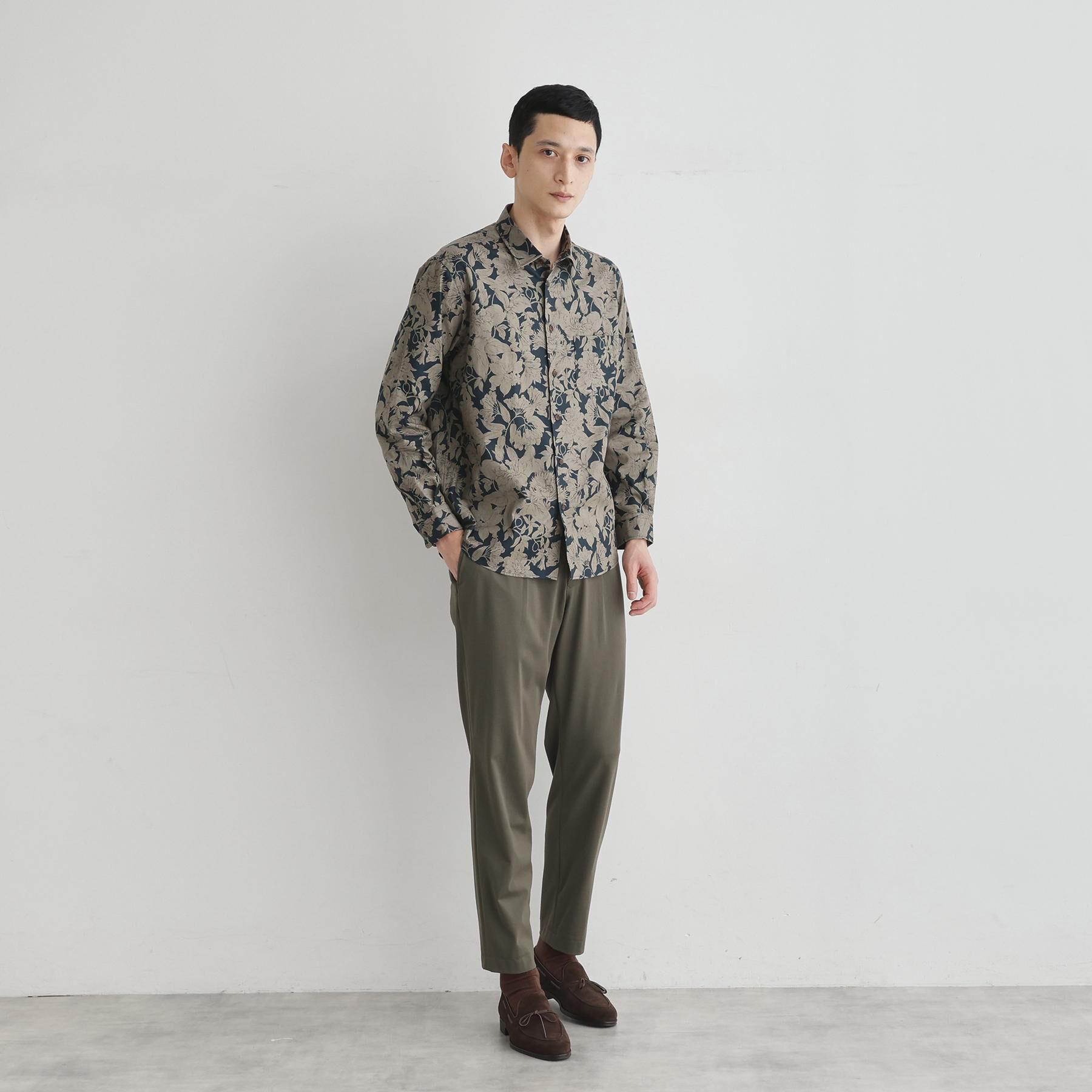 TAKEO KIKUCHI「【LIMITED】フラワープリント長袖シャツ」|シャツ・ブラウス|