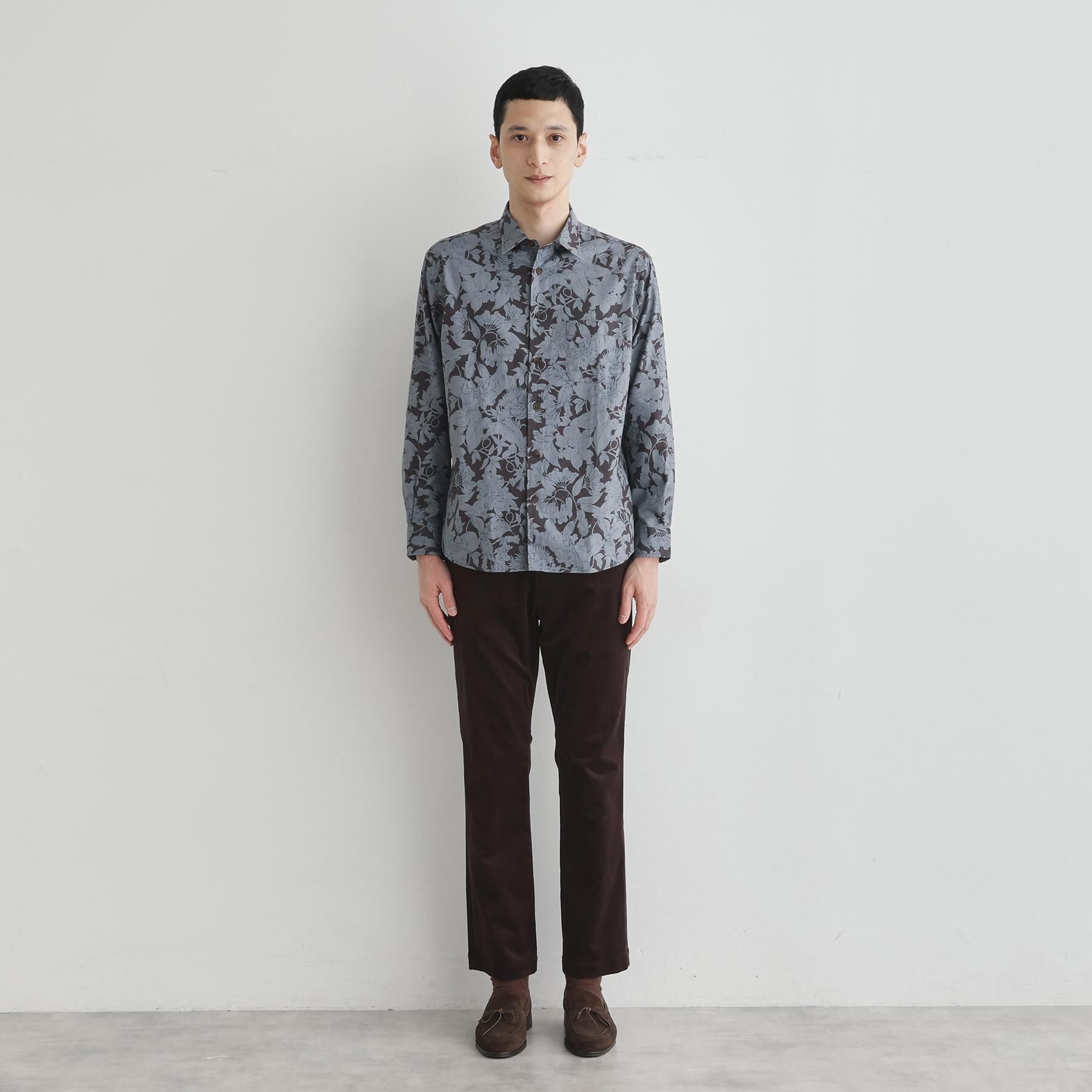 TAKEO KIKUCHI「【LIMITED】フラワープリント長袖シャツ」|シャツ・ブラウス|
