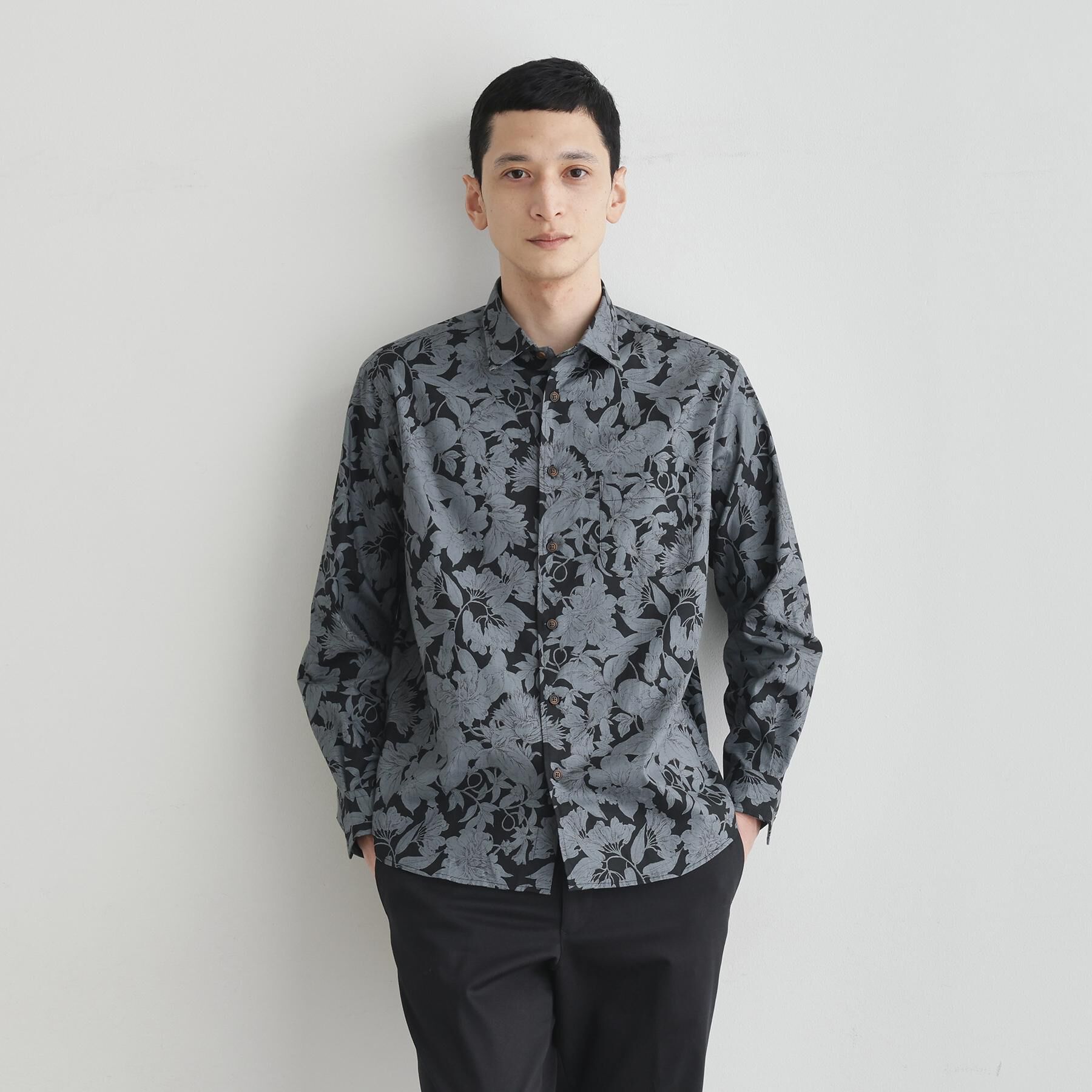 TAKEO KIKUCHI「【LIMITED】フラワープリント長袖シャツ」|シャツ・ブラウス|
