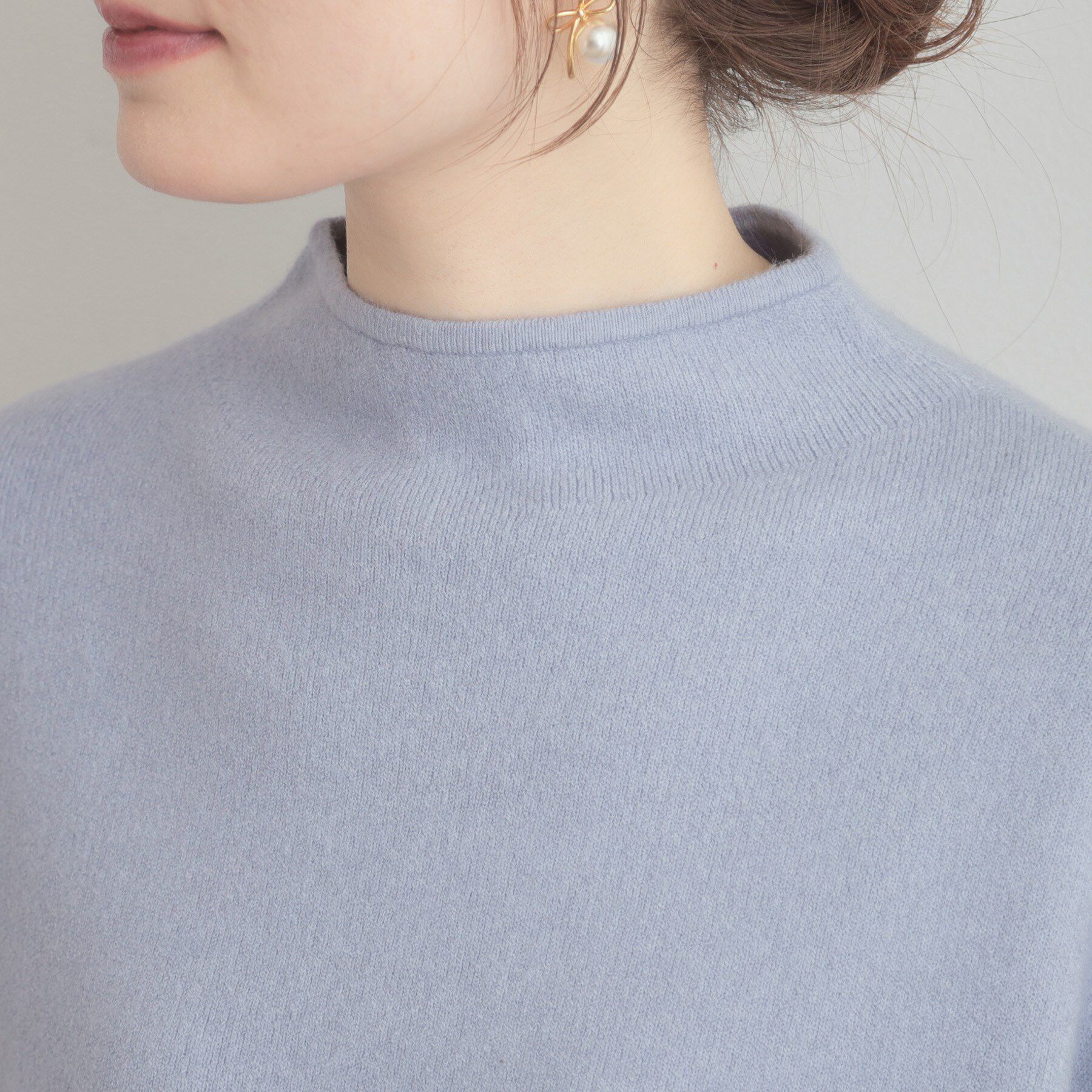 Couture broach「【ゆるふわ・通勤】リッシュアンゴラ バックパール調ニット」|ニット・セーター|