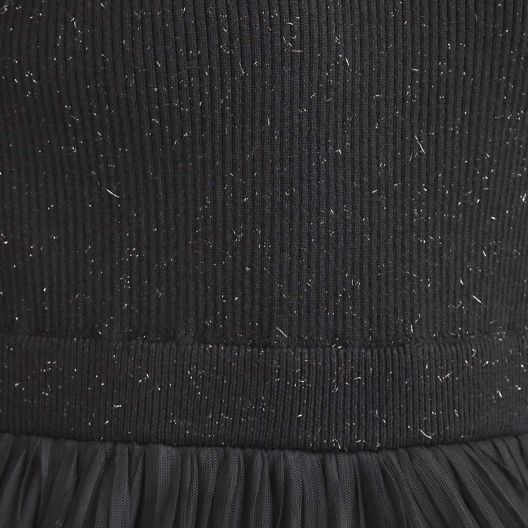 Couture broach「【S-LL/キラキラリブニット】チュールドッキング ワンピース」|ワンピース|