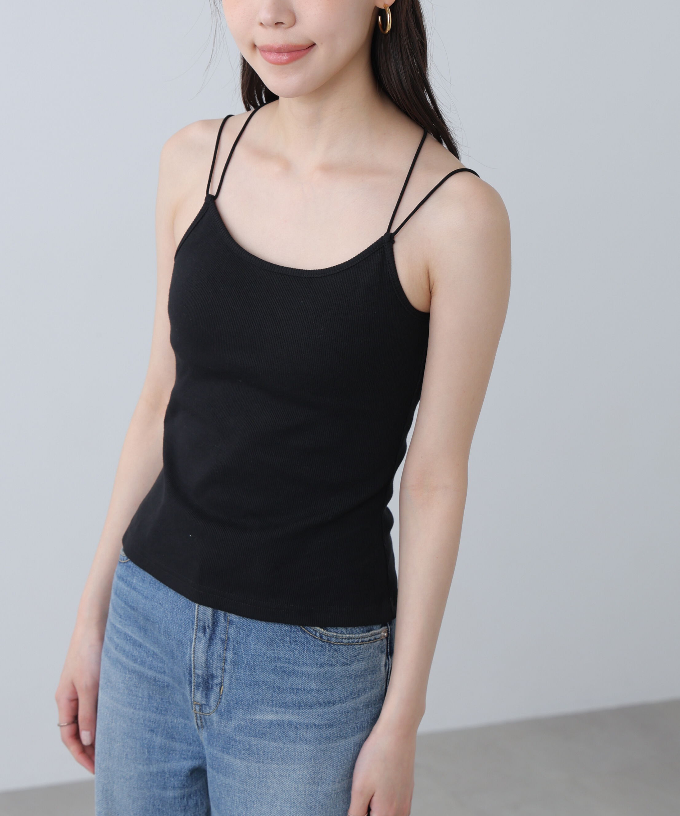  「カップ付きキャミソール」|Tシャツ・カットソー|