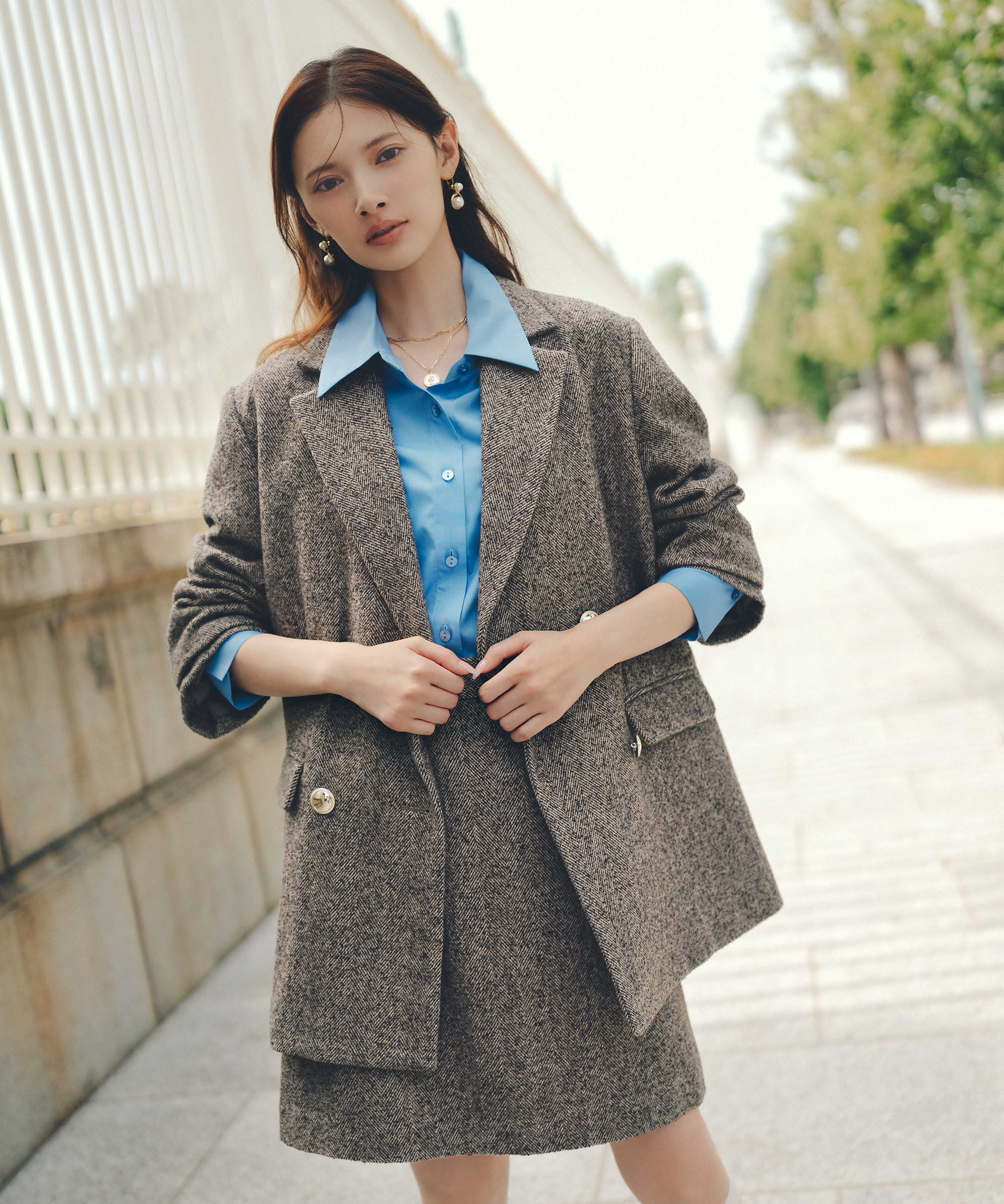 PROPORTION BODY DRESSING「ツイードミニスカート」|スカート|