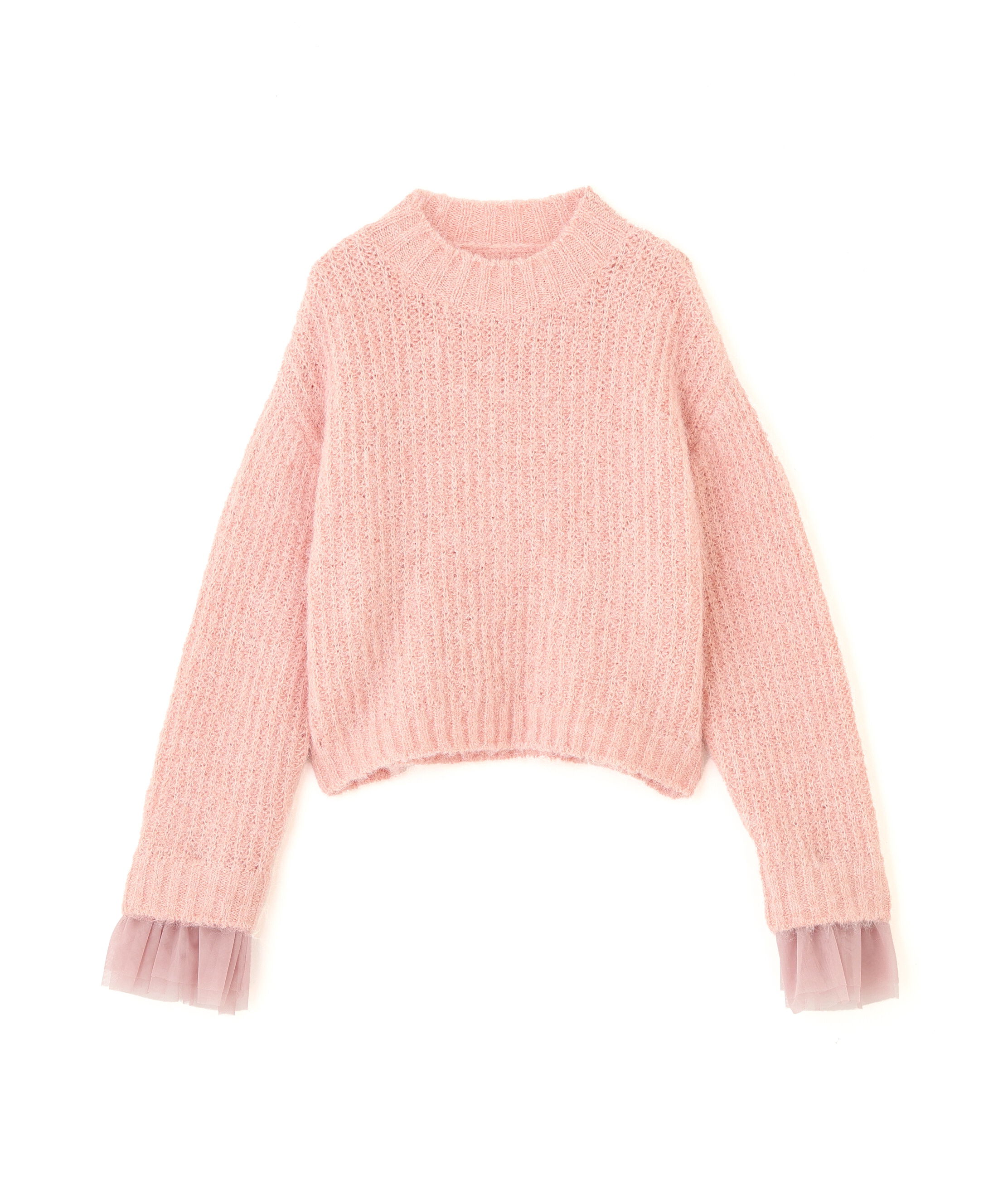 PROPORTION BODY DRESSING「<ウォッシャブル>チュールスリーブボックスニット」|ニット・セーター|