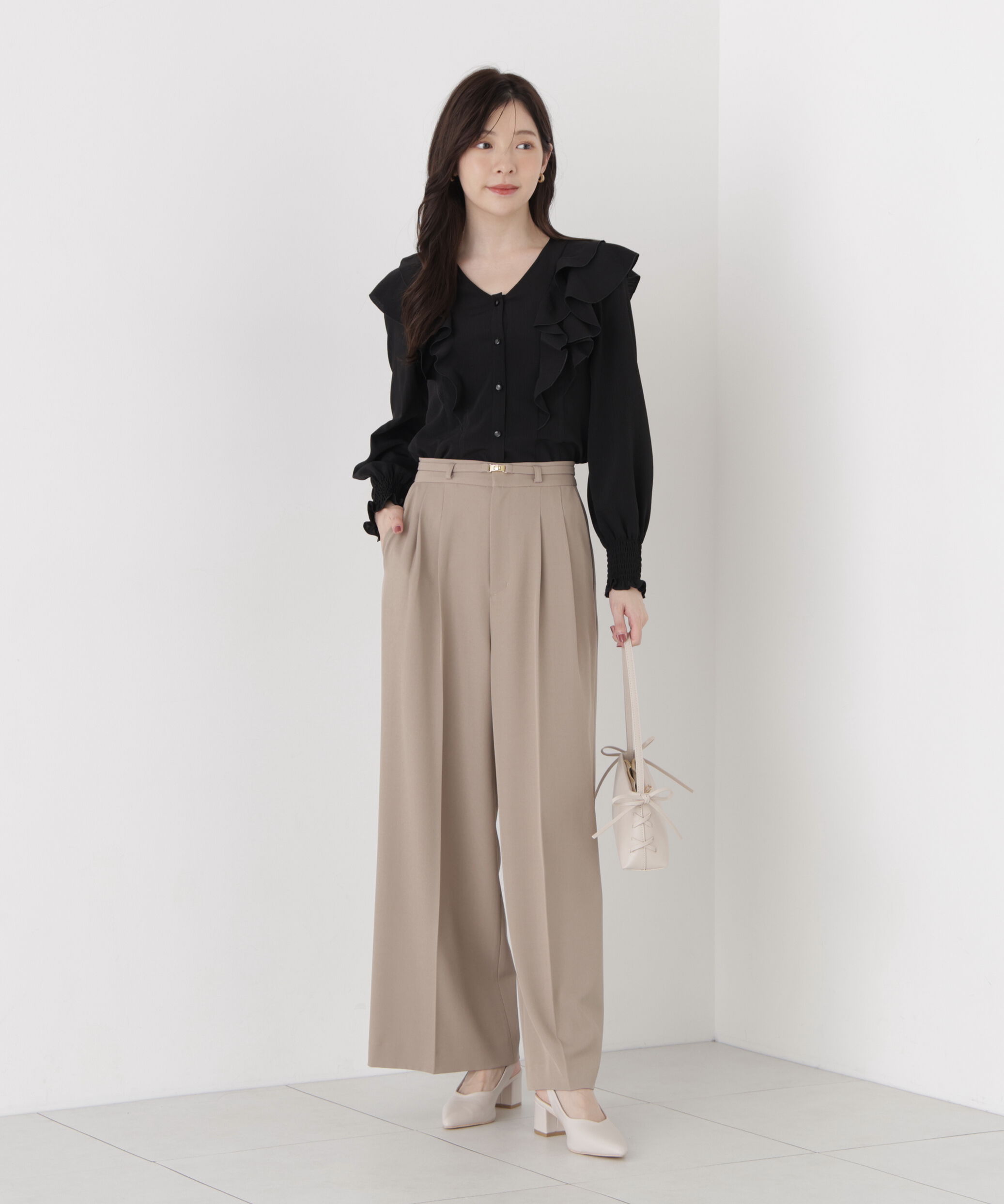 PROPORTION BODY DRESSING「ラッフルフリルブラウス」|シャツ・ブラウス|