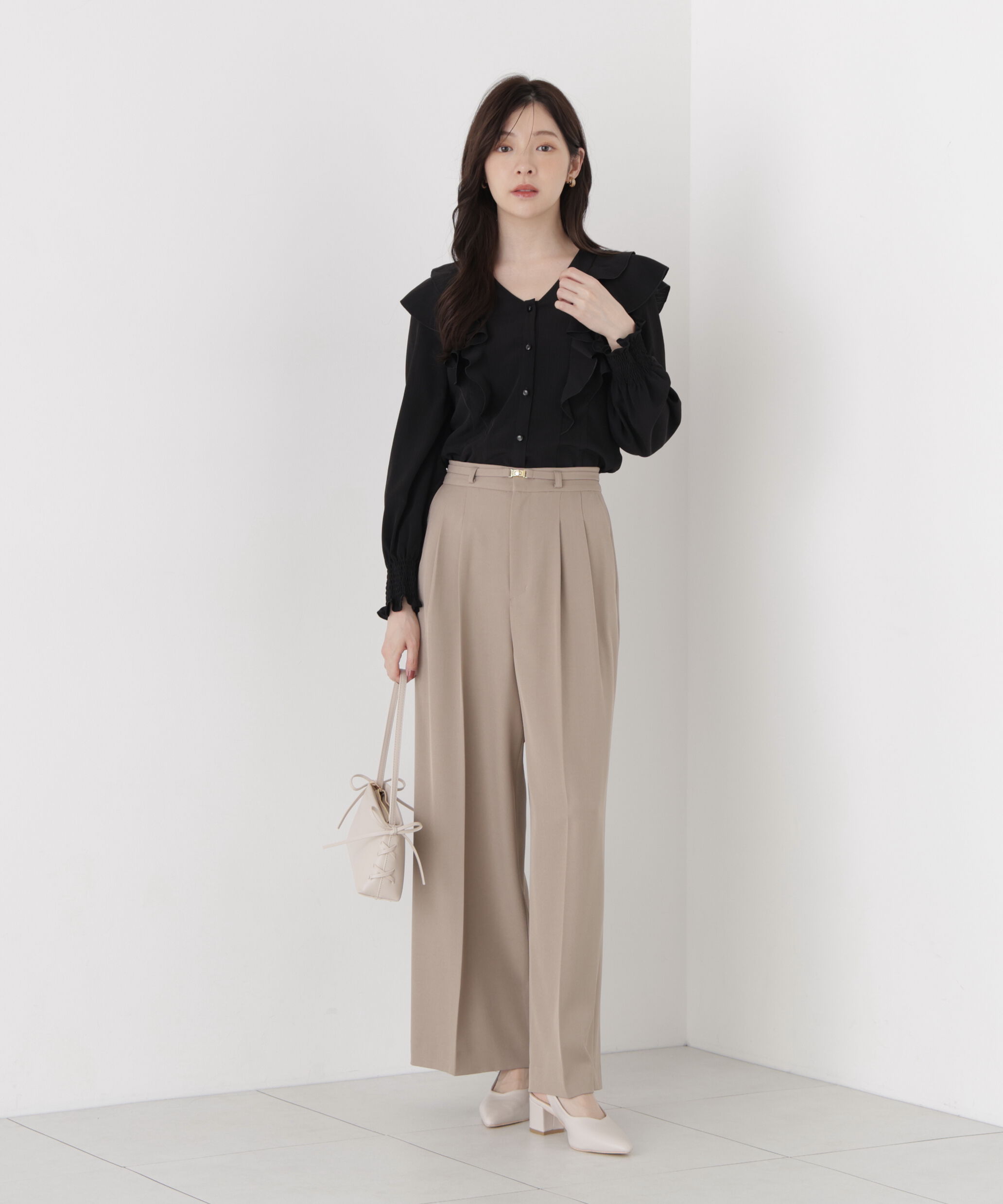 PROPORTION BODY DRESSING「ラッフルフリルブラウス」|シャツ・ブラウス|