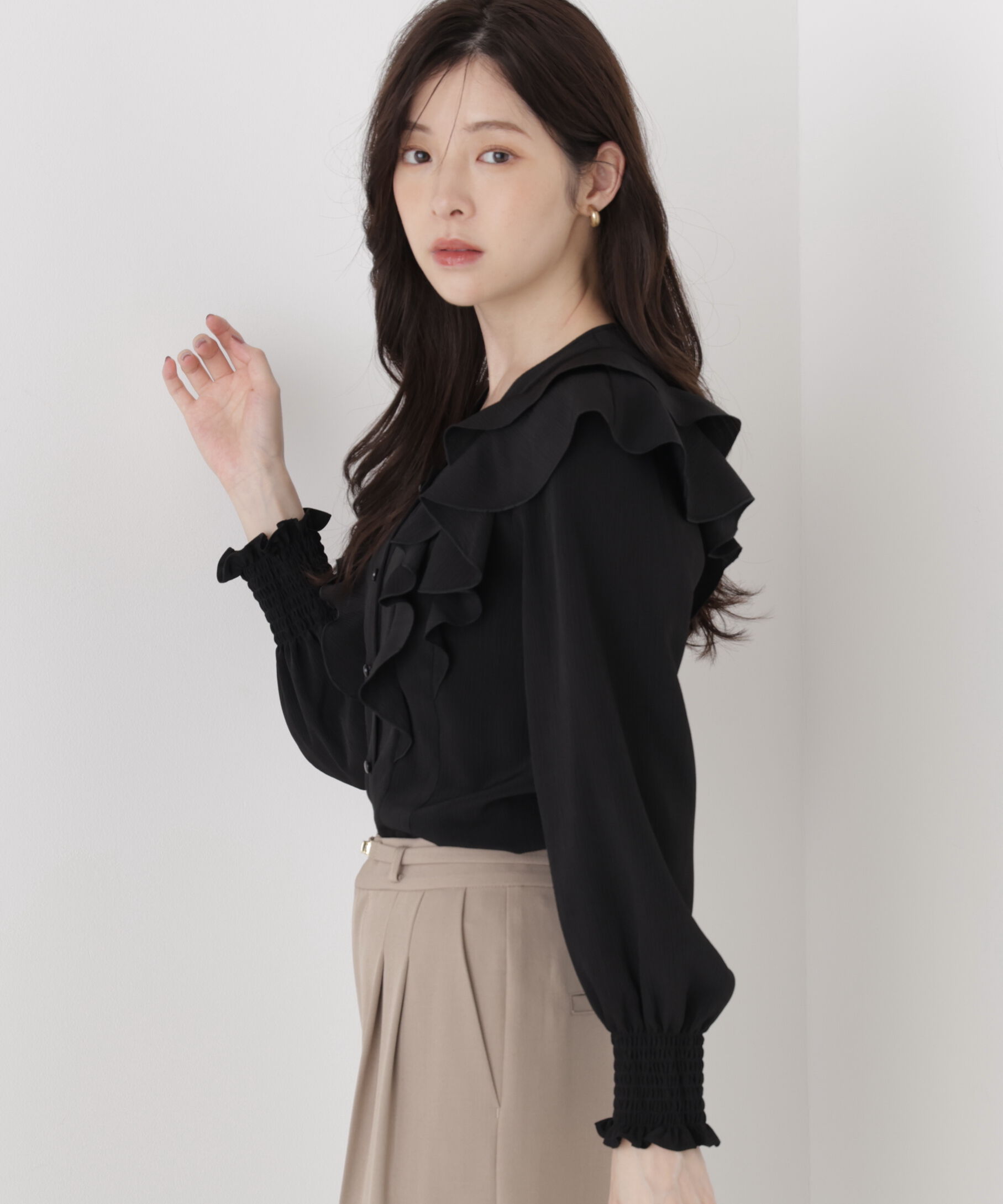 PROPORTION BODY DRESSING「ラッフルフリルブラウス」|シャツ・ブラウス|