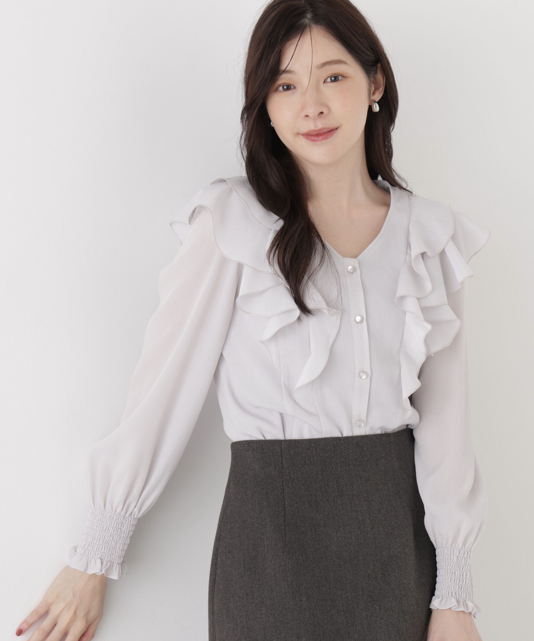 PROPORTION BODY DRESSING「ラッフルフリルブラウス」|シャツ・ブラウス|