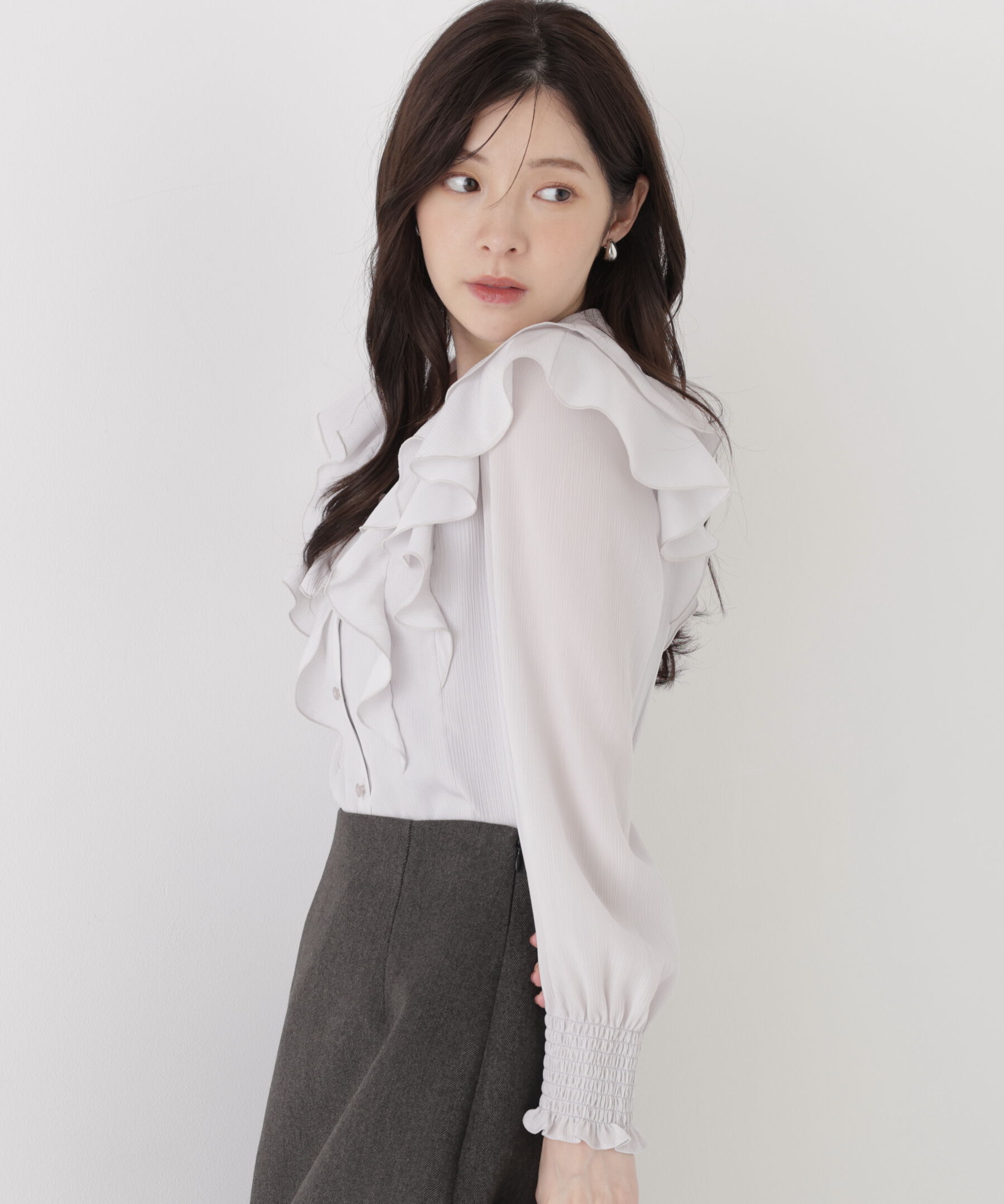 PROPORTION BODY DRESSING「ラッフルフリルブラウス」|シャツ・ブラウス|