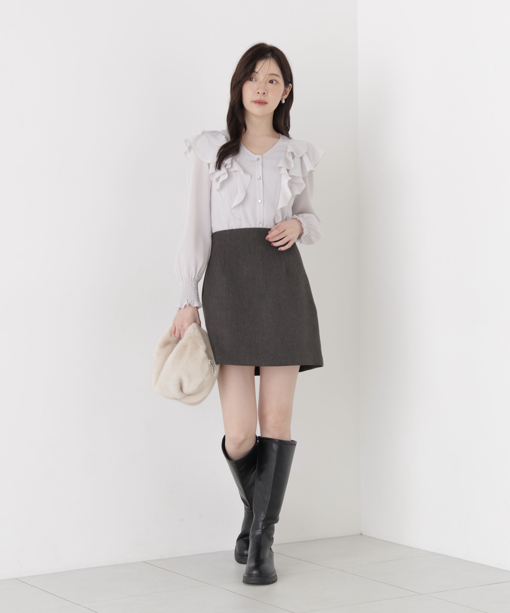 PROPORTION BODY DRESSING「ラッフルフリルブラウス」|シャツ・ブラウス|
