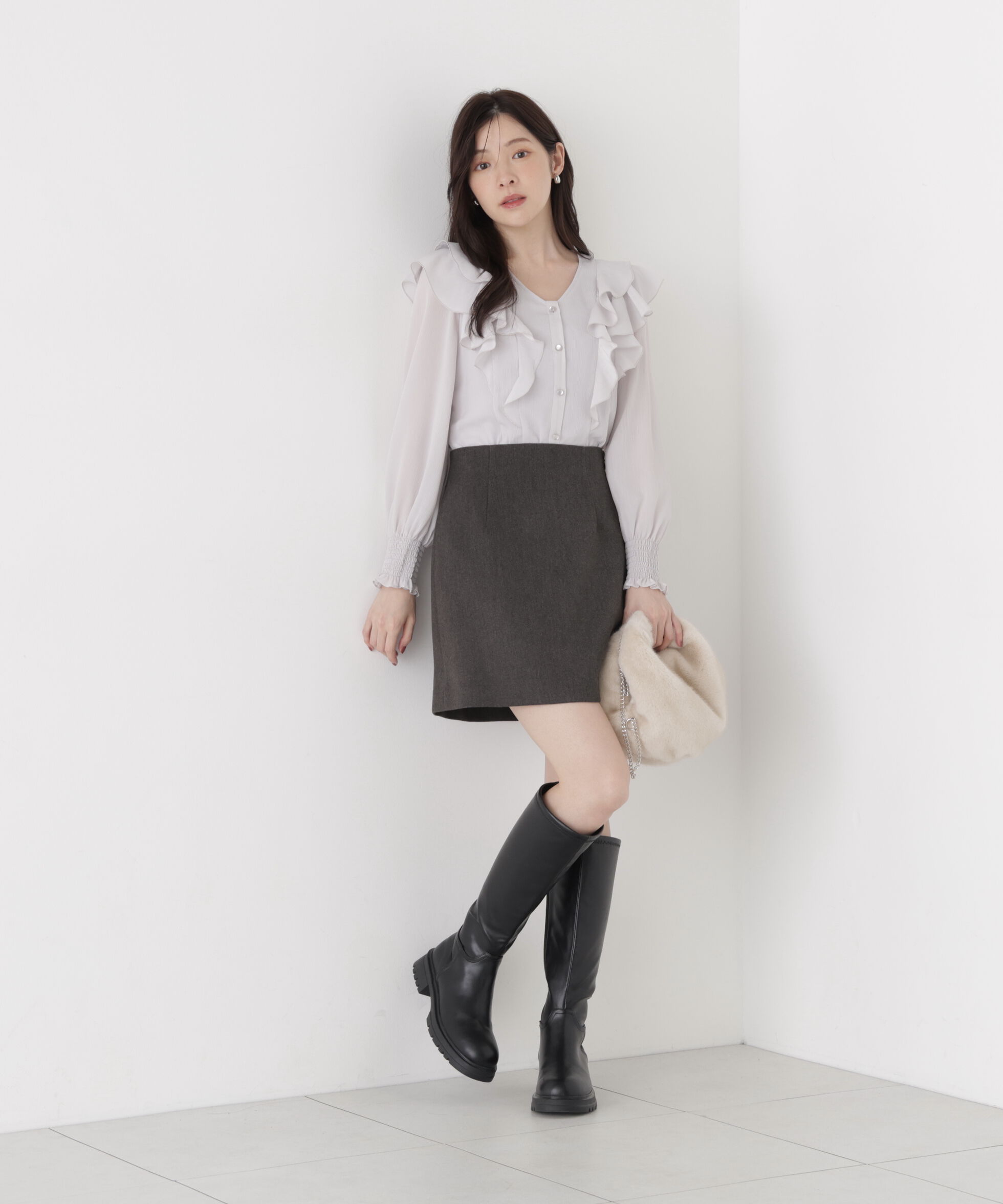 PROPORTION BODY DRESSING「ラッフルフリルブラウス」|シャツ・ブラウス|