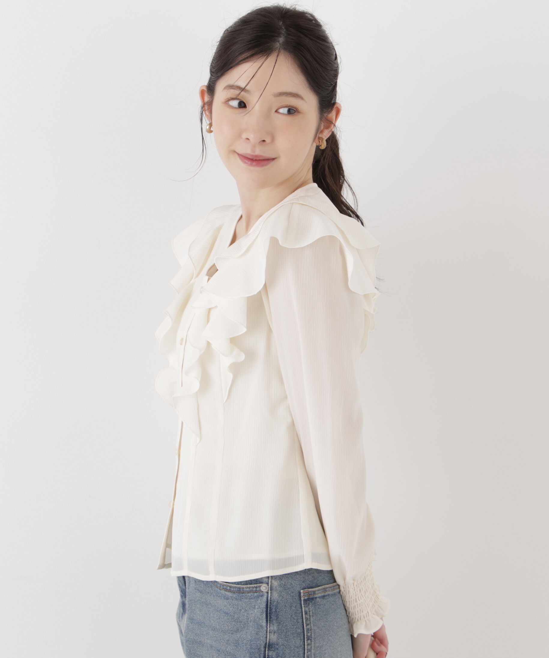 PROPORTION BODY DRESSING「ラッフルフリルブラウス」|シャツ・ブラウス|