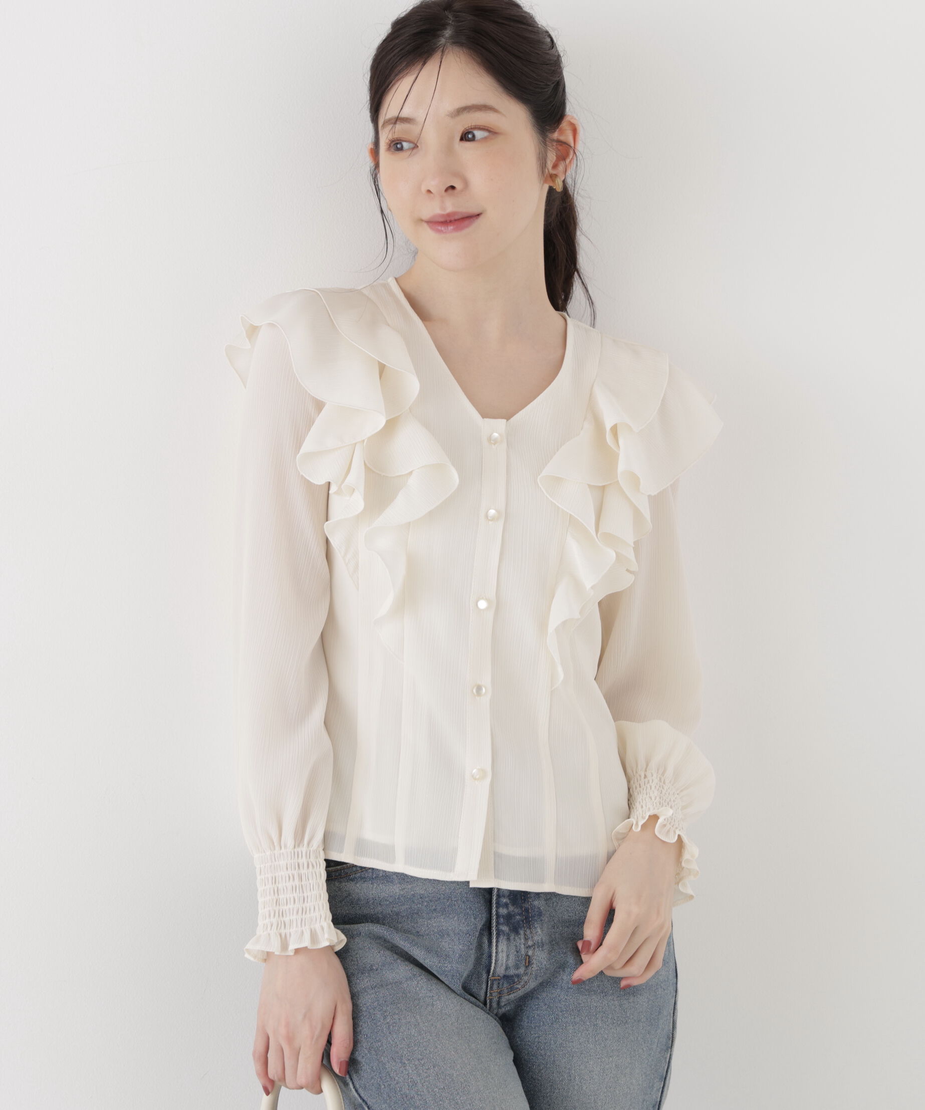 PROPORTION BODY DRESSING「ラッフルフリルブラウス」|シャツ・ブラウス|