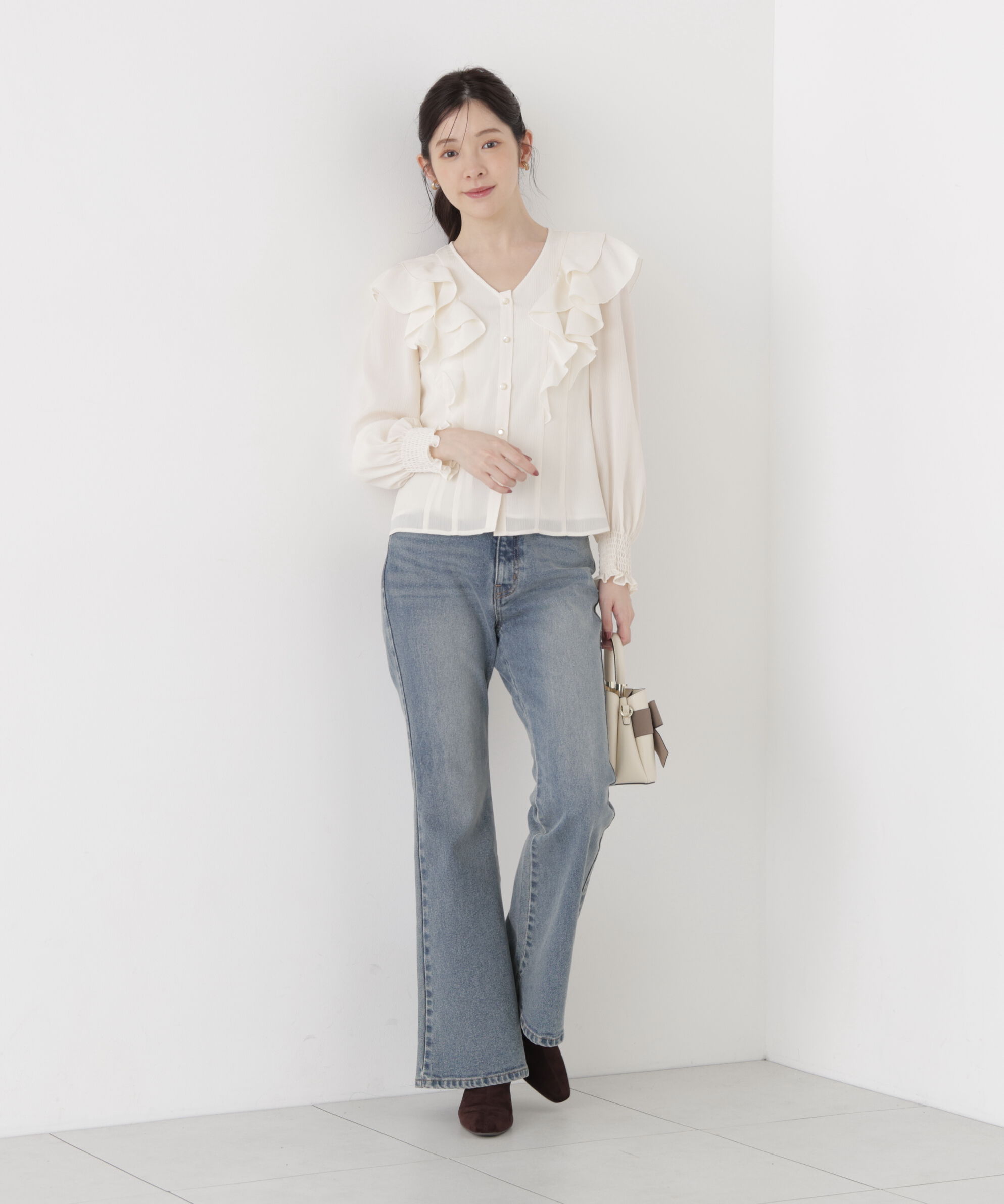 PROPORTION BODY DRESSING「ラッフルフリルブラウス」|シャツ・ブラウス|