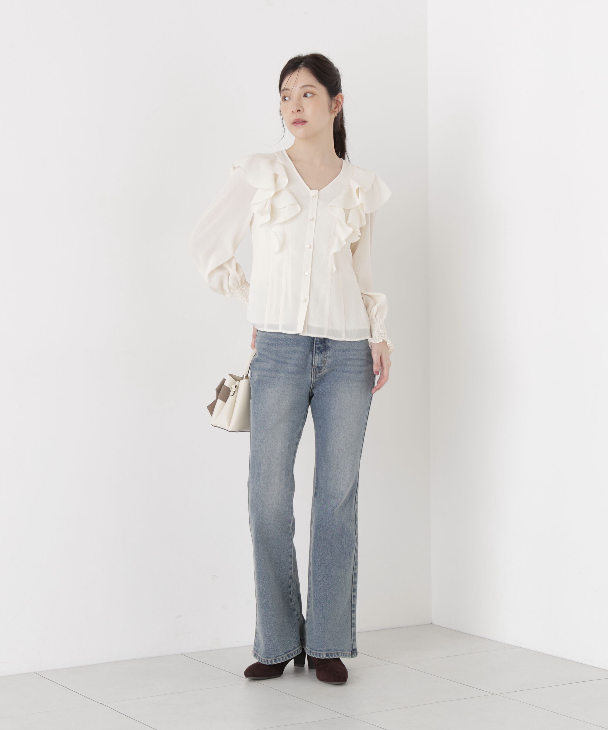 PROPORTION BODY DRESSING「ラッフルフリルブラウス」|シャツ・ブラウス|
