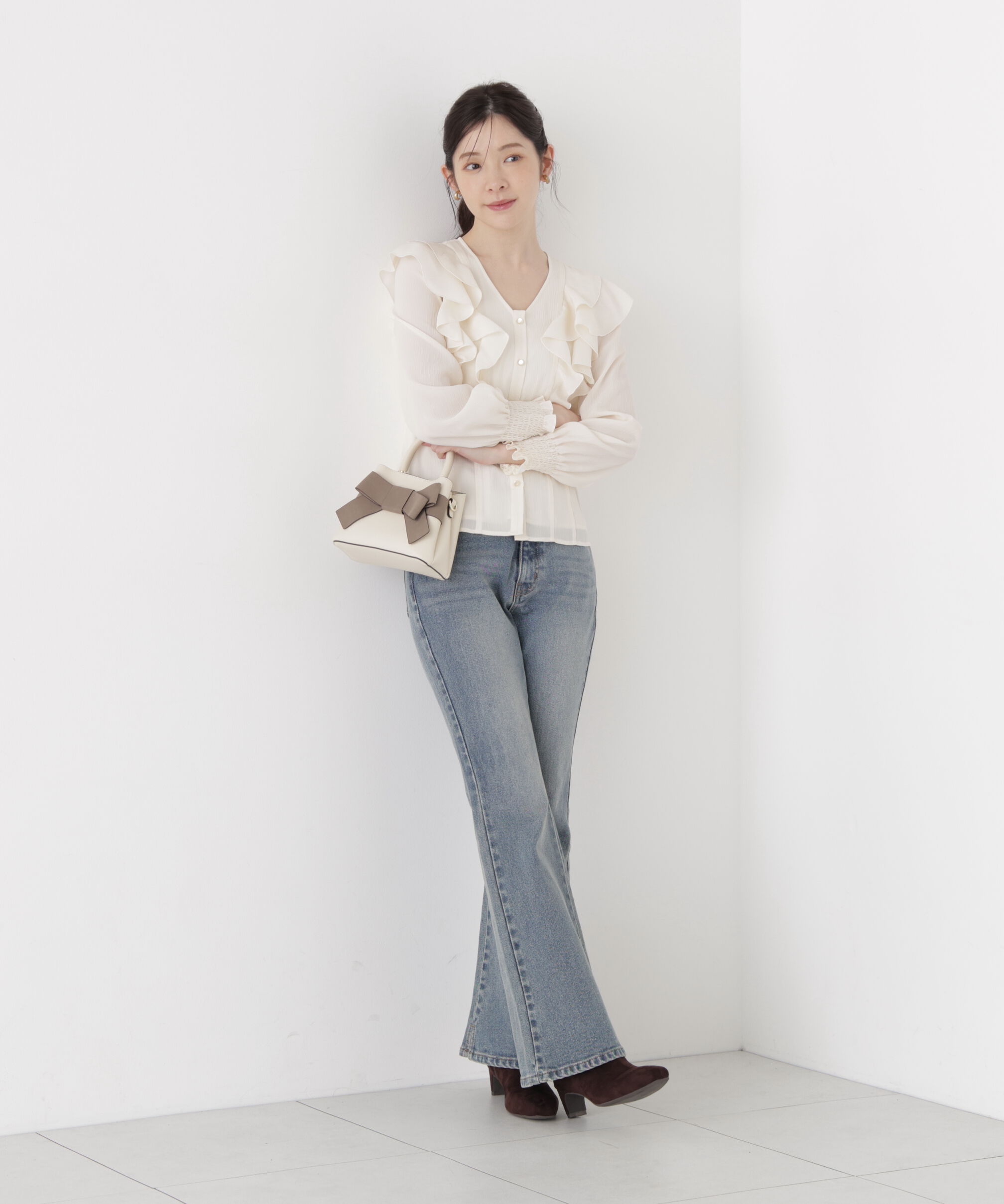 PROPORTION BODY DRESSING「ラッフルフリルブラウス」|シャツ・ブラウス|