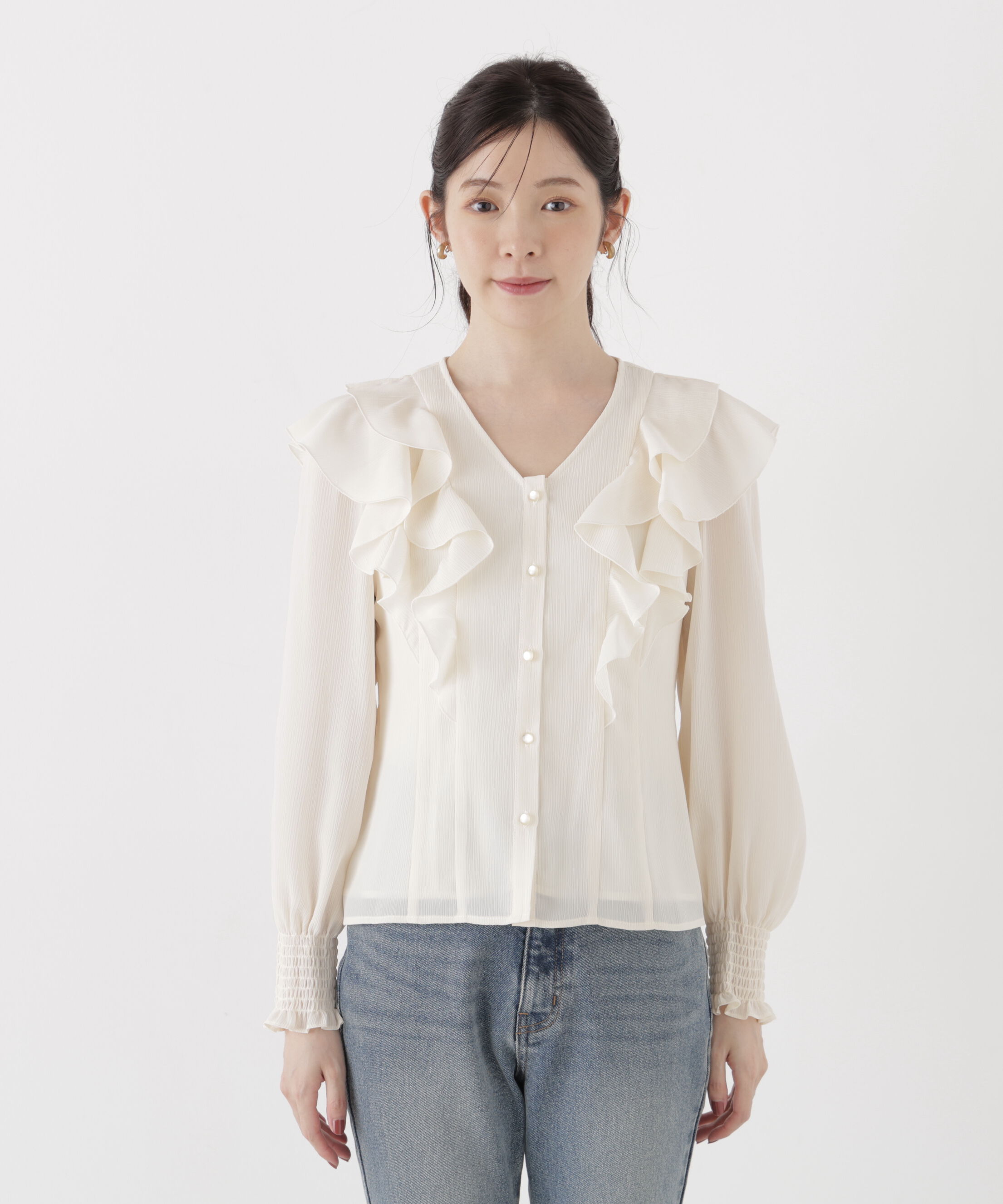 PROPORTION BODY DRESSING「ラッフルフリルブラウス」|シャツ・ブラウス|