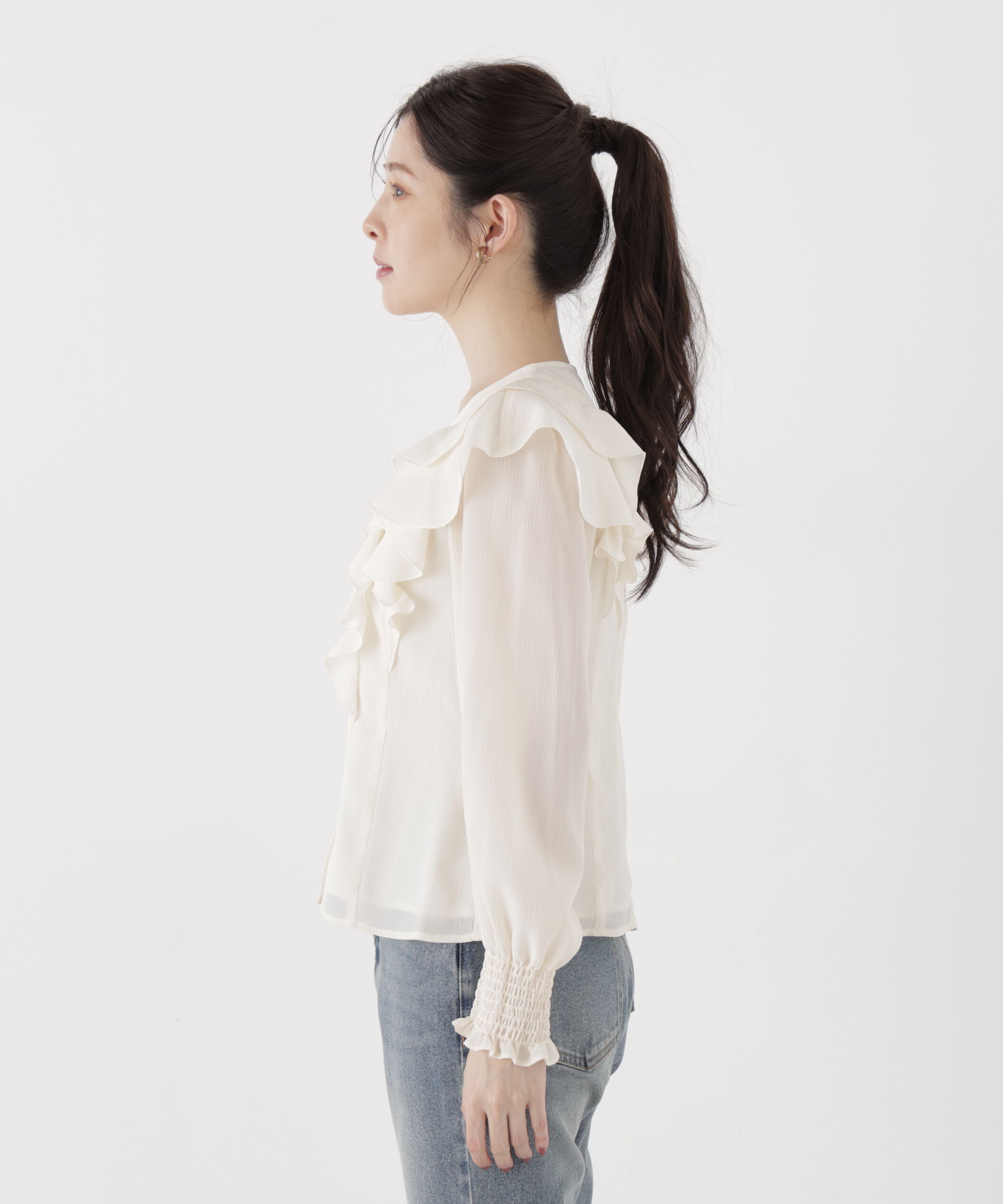 PROPORTION BODY DRESSING「ラッフルフリルブラウス」|シャツ・ブラウス|