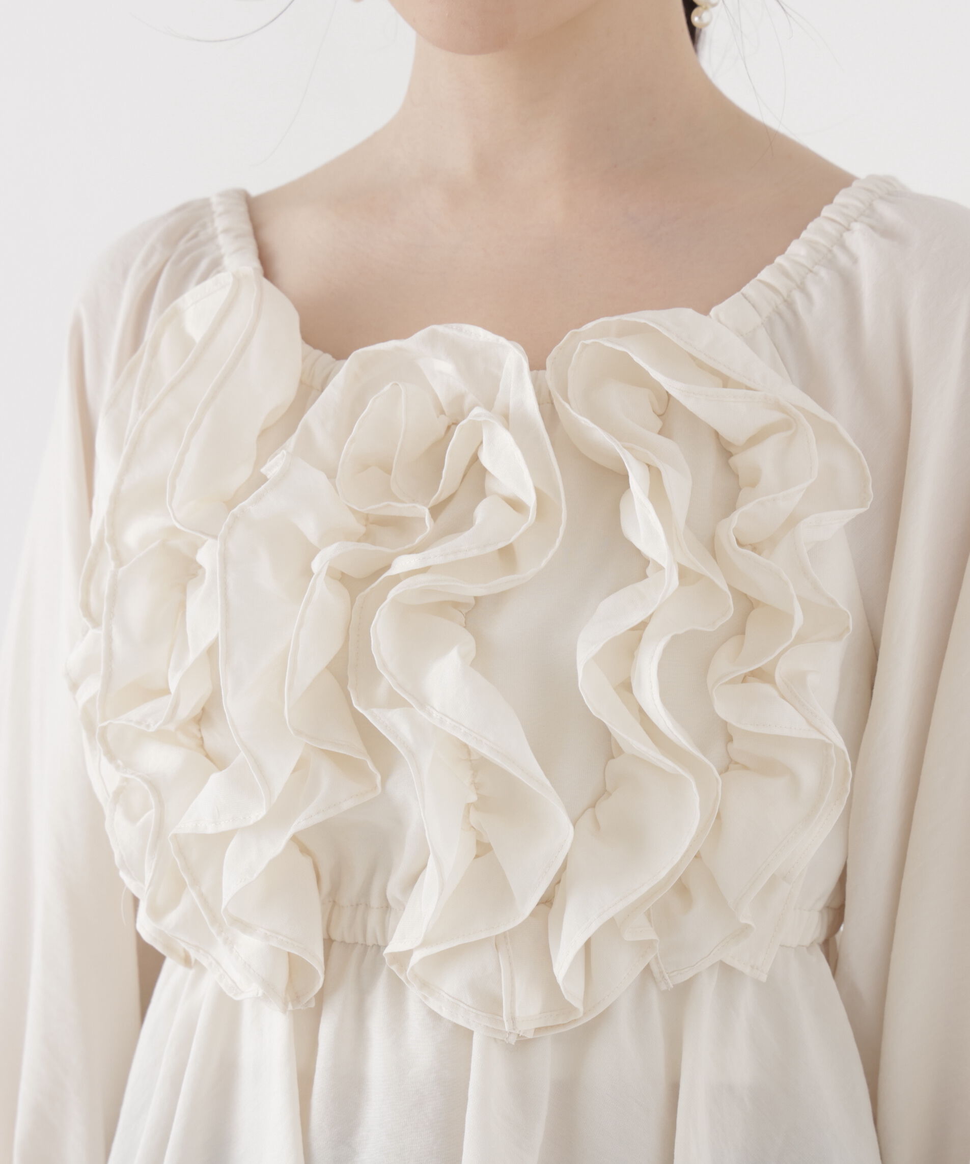 PROPORTION BODY DRESSING「＜a/mie＞ボリュームフリルブラウス」|シャツ・ブラウス|