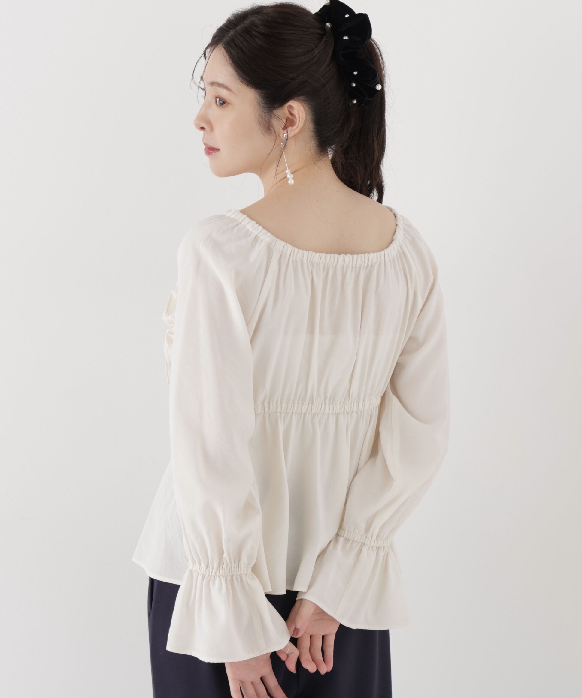 PROPORTION BODY DRESSING「＜a/mie＞ボリュームフリルブラウス」|シャツ・ブラウス|