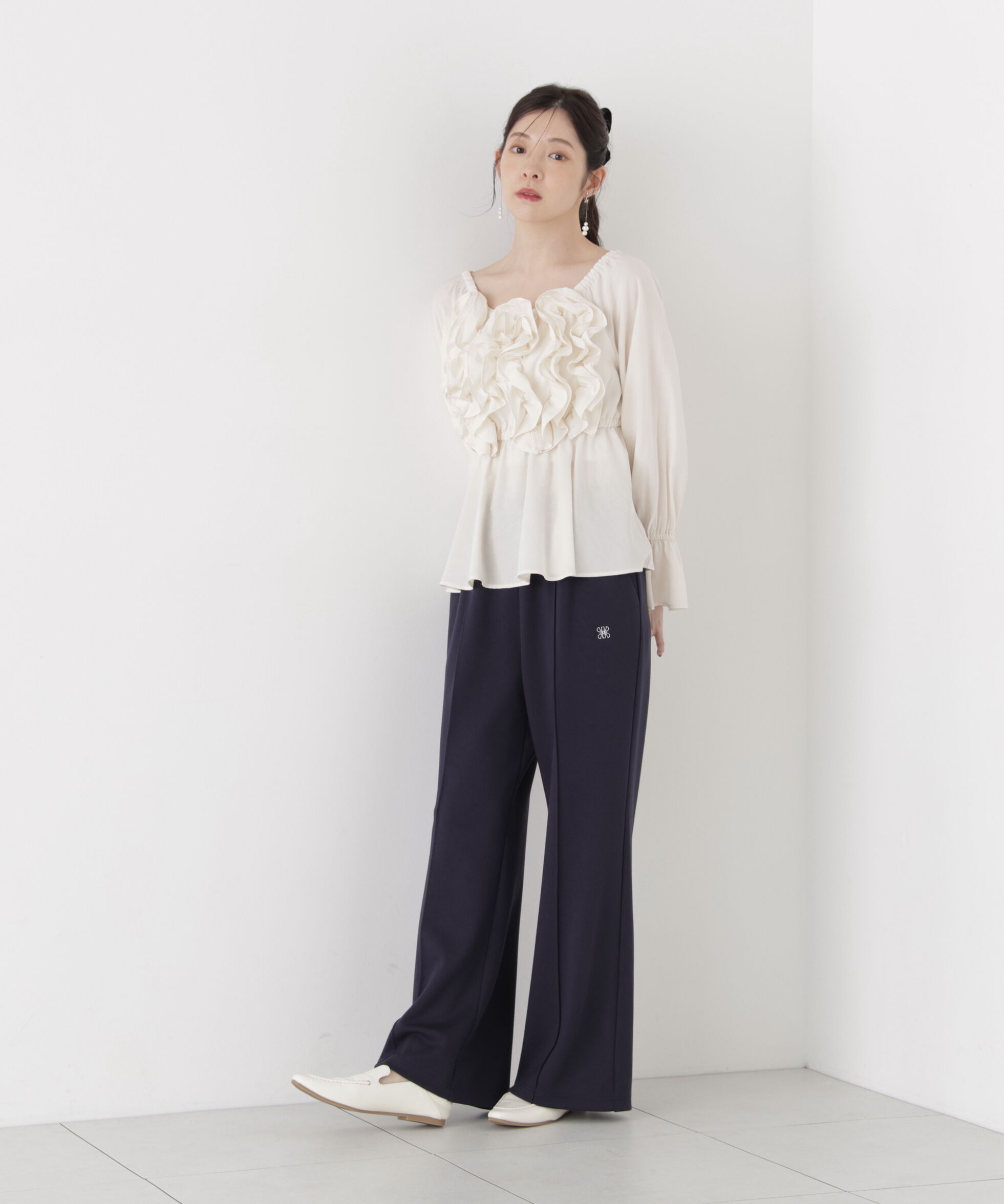 PROPORTION BODY DRESSING「＜a/mie＞ボリュームフリルブラウス」|シャツ・ブラウス|