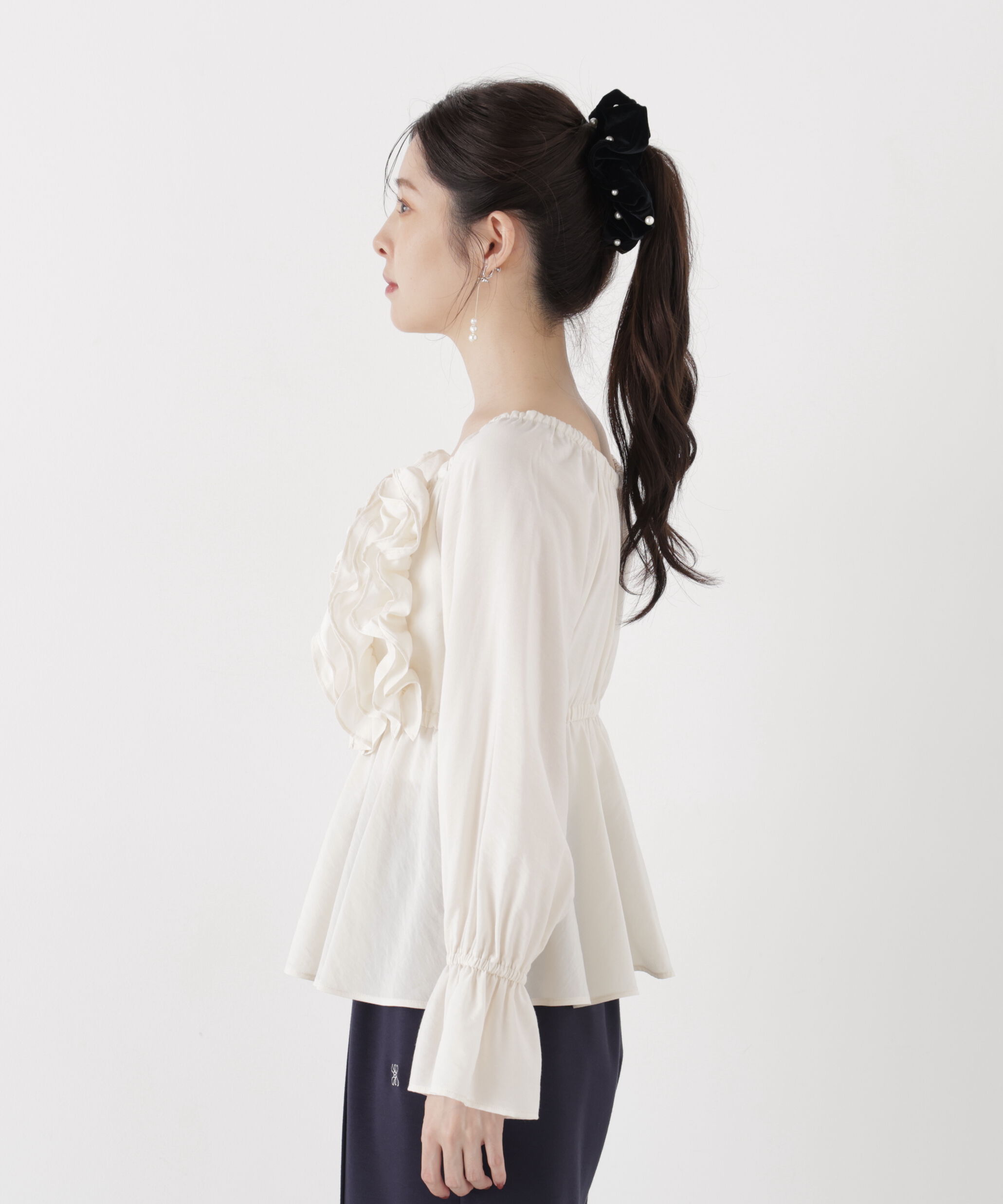 PROPORTION BODY DRESSING「＜a/mie＞ボリュームフリルブラウス」|シャツ・ブラウス|