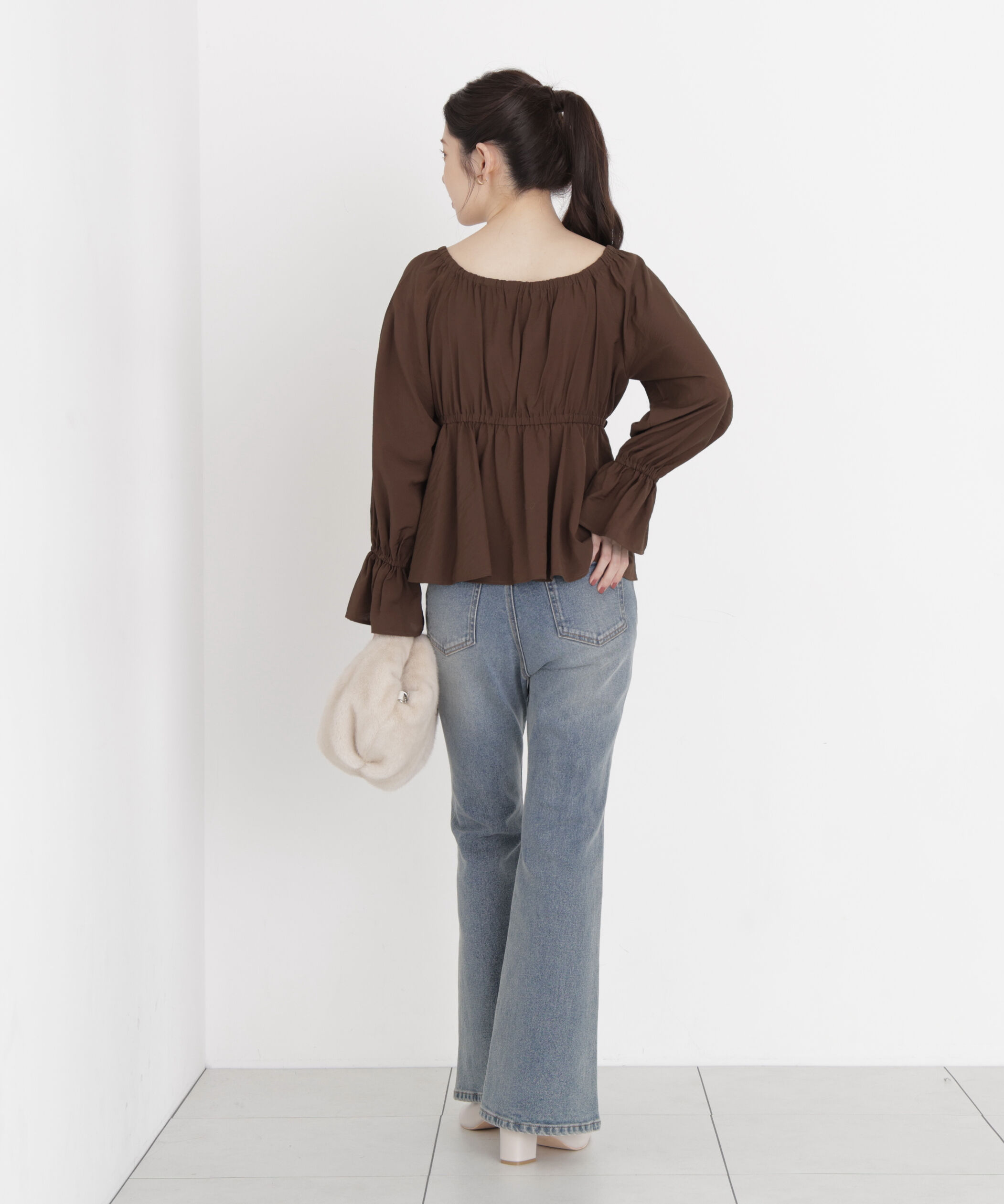 PROPORTION BODY DRESSING「＜a/mie＞ボリュームフリルブラウス」|シャツ・ブラウス|