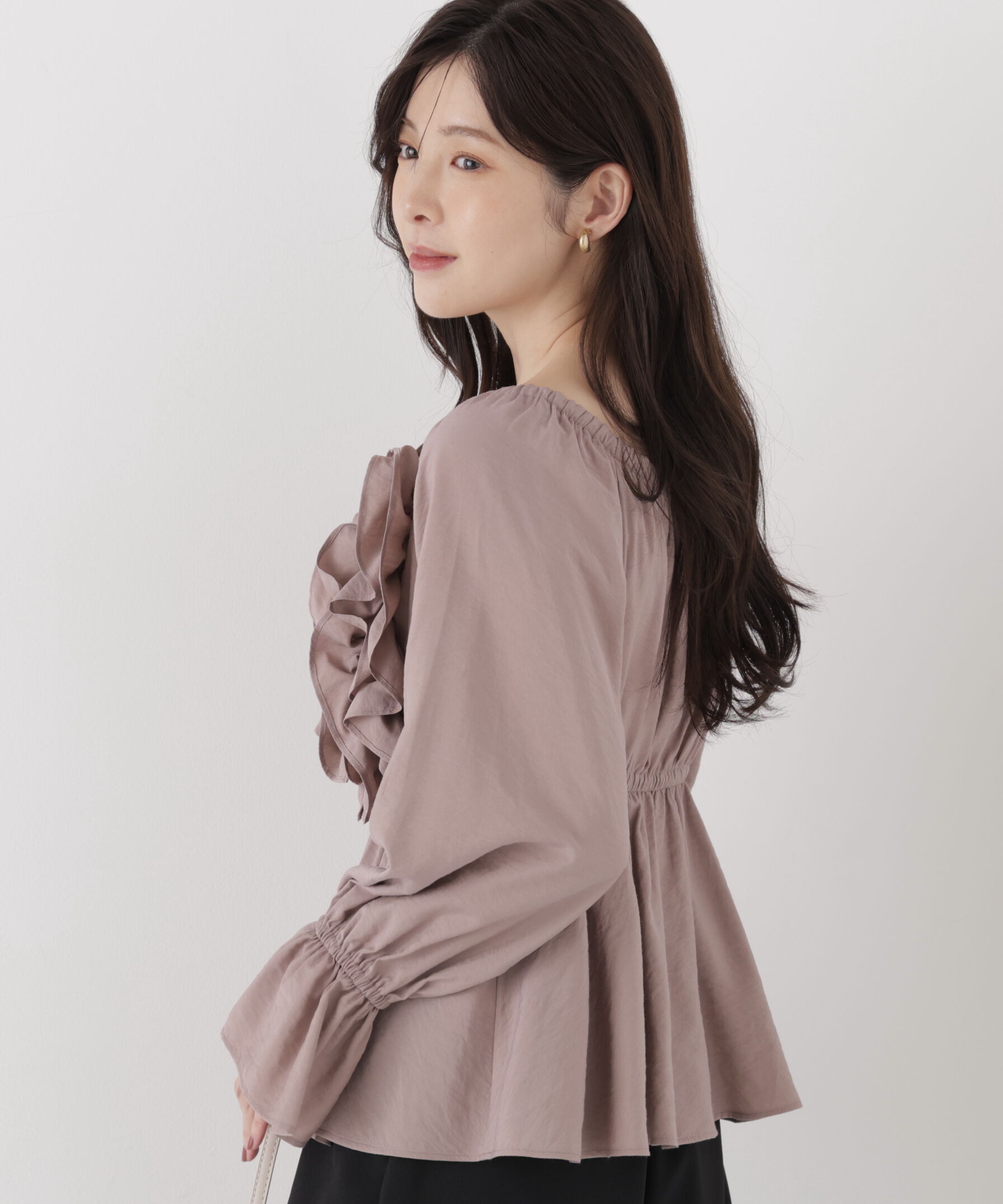 PROPORTION BODY DRESSING「＜a/mie＞ボリュームフリルブラウス」|シャツ・ブラウス|