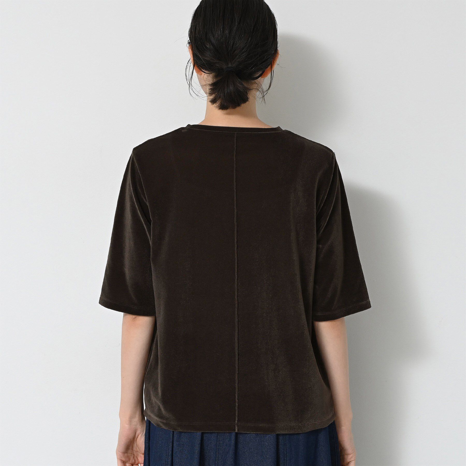 Dessin「【洗える】シアーベロアトップス」|Tシャツ・カットソー|