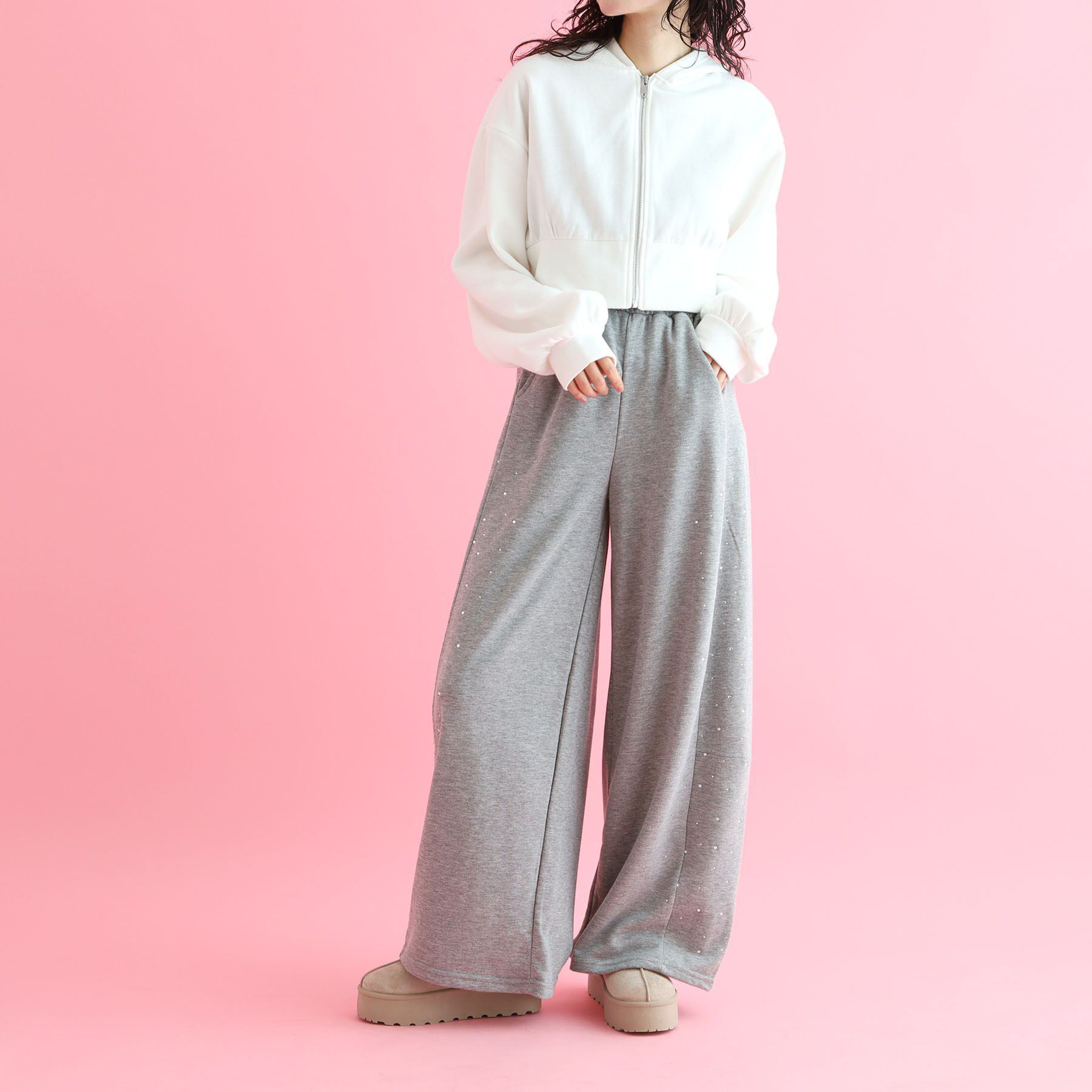 csT&P「厚底ムートン風サボ」|サンダル|