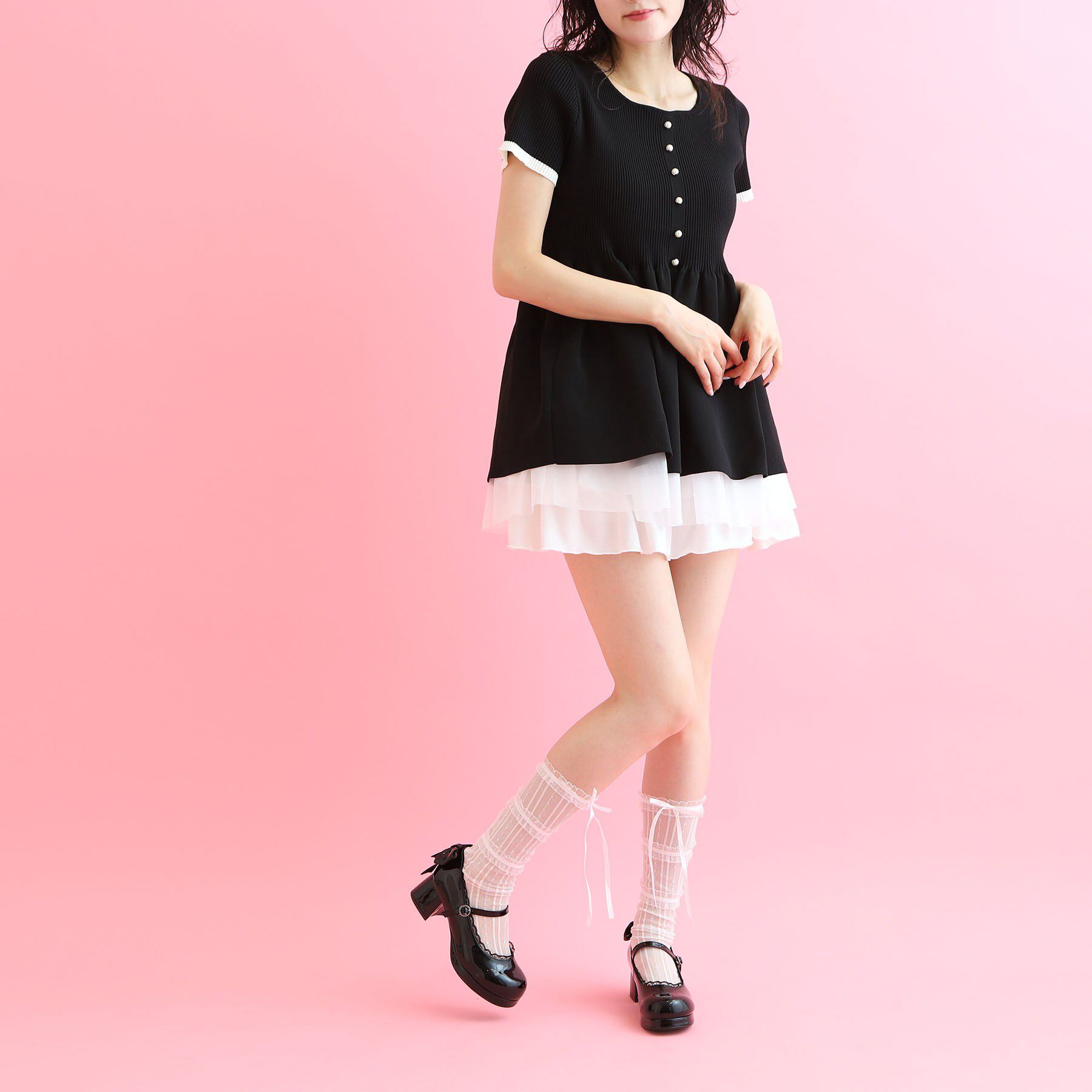 csT&P「夢見るシリーズあしながリボンパンプス」|パンプス|