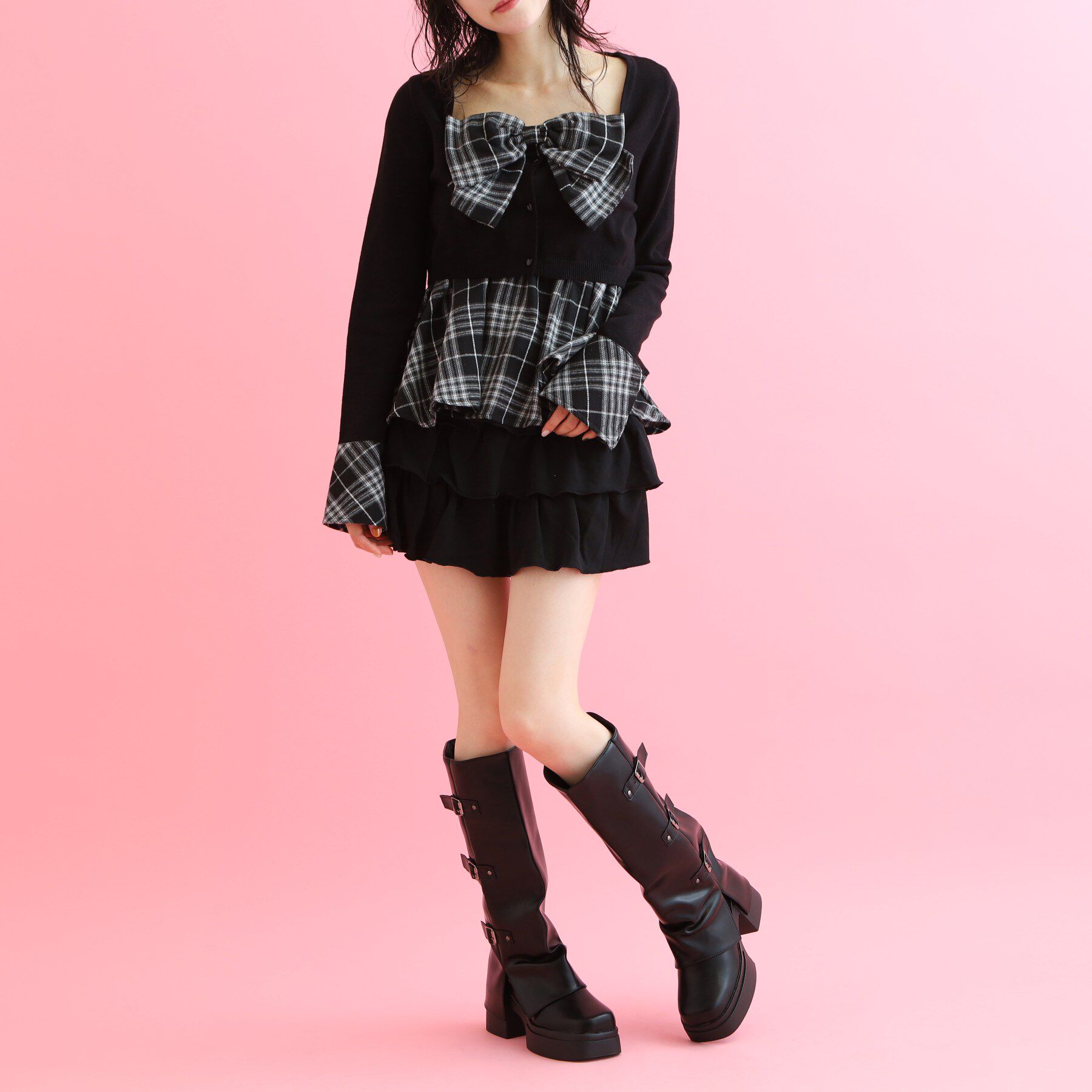 csT&P「厚底カバーブーツ」|ショートブーツ|