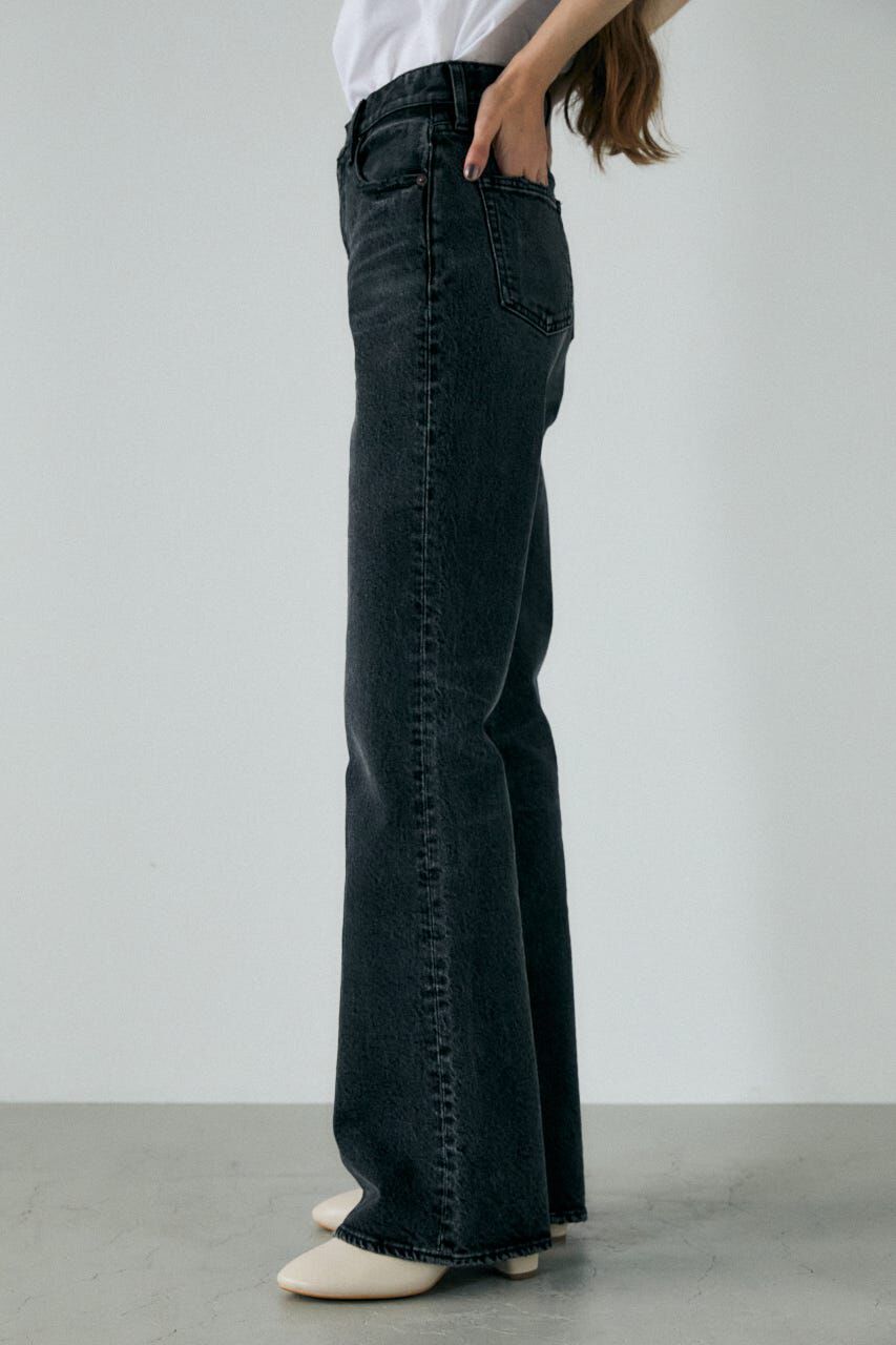 MOUSSY「MVS BLACK FLARE (L) / ロングサイズ」|デニム|