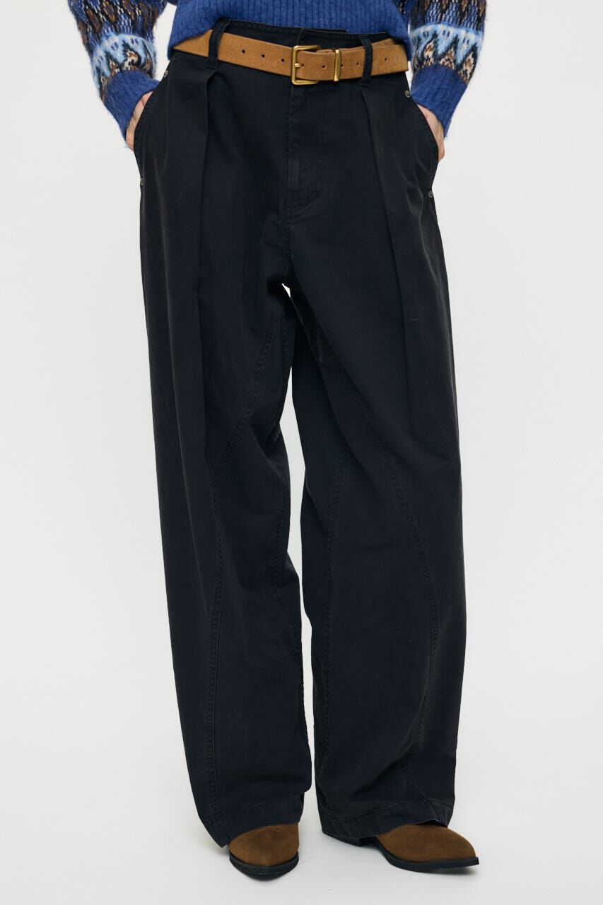 MOUSSY「CURVE LINE TUCK パンツ」|その他|