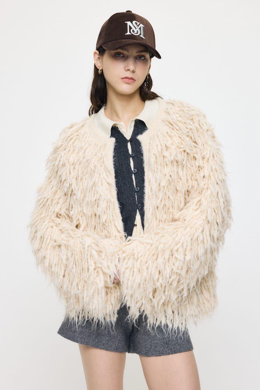 MOUSSY「SHAGGY FEATHER カーディガン」|カーディガン|IVOY3