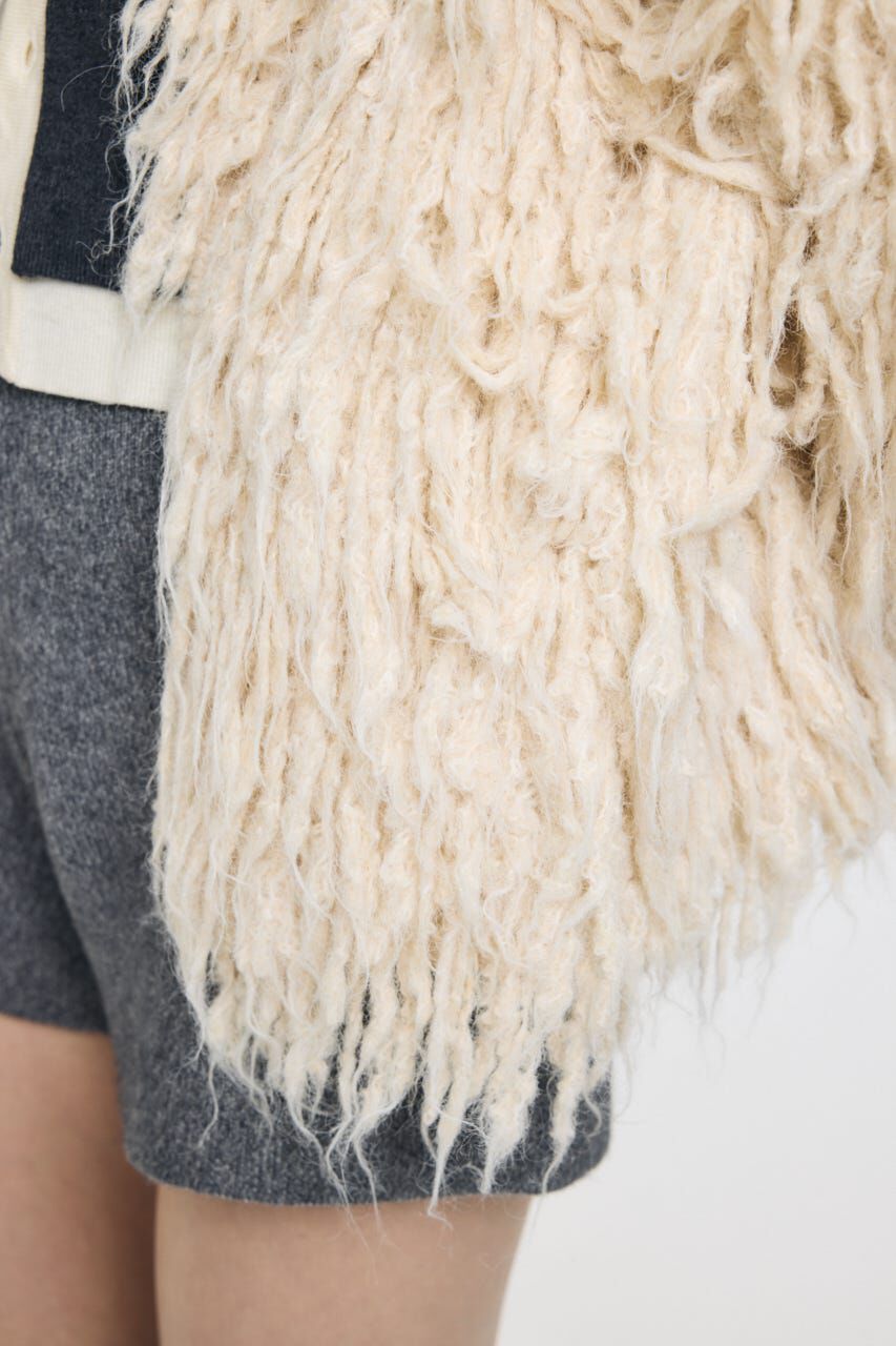 MOUSSY「SHAGGY FEATHER カーディガン」|カーディガン|