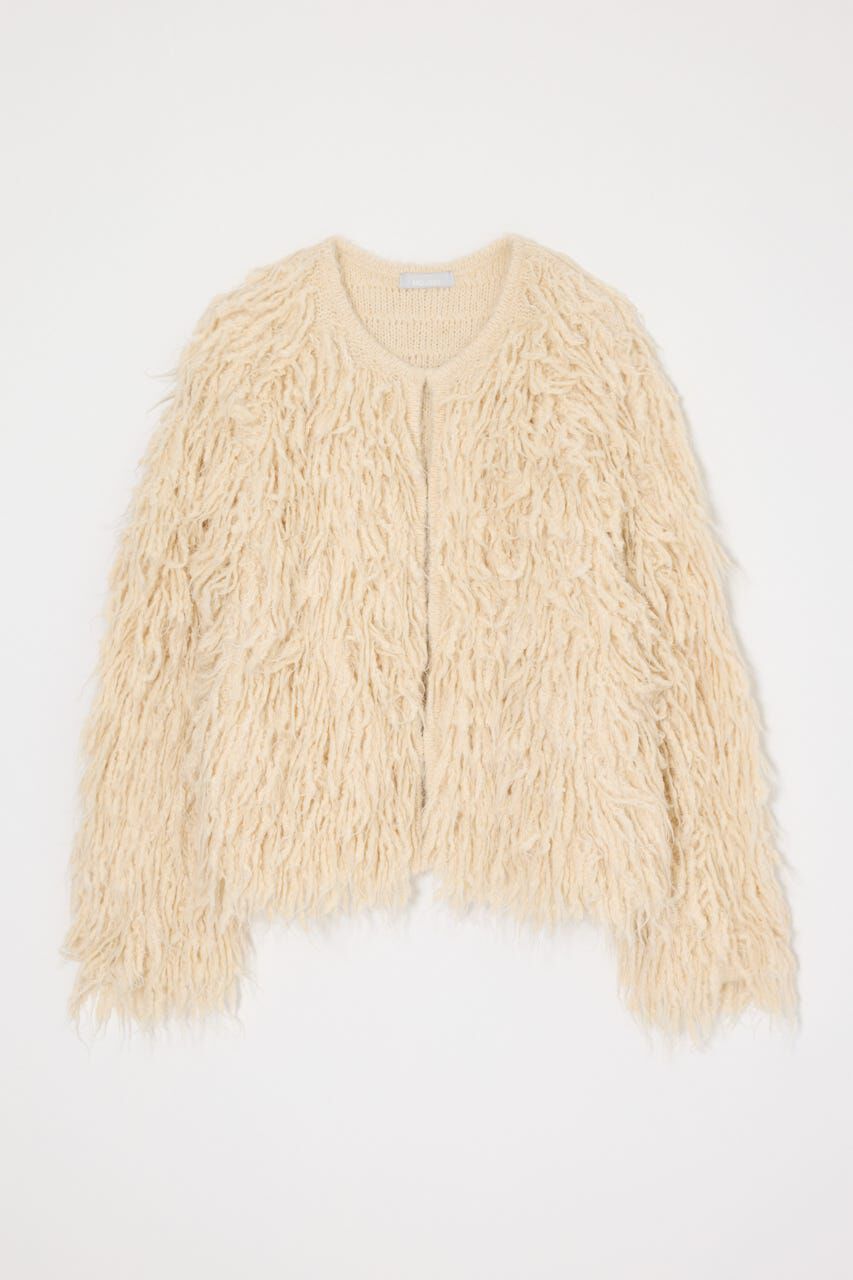 MOUSSY「SHAGGY FEATHER カーディガン」|カーディガン|