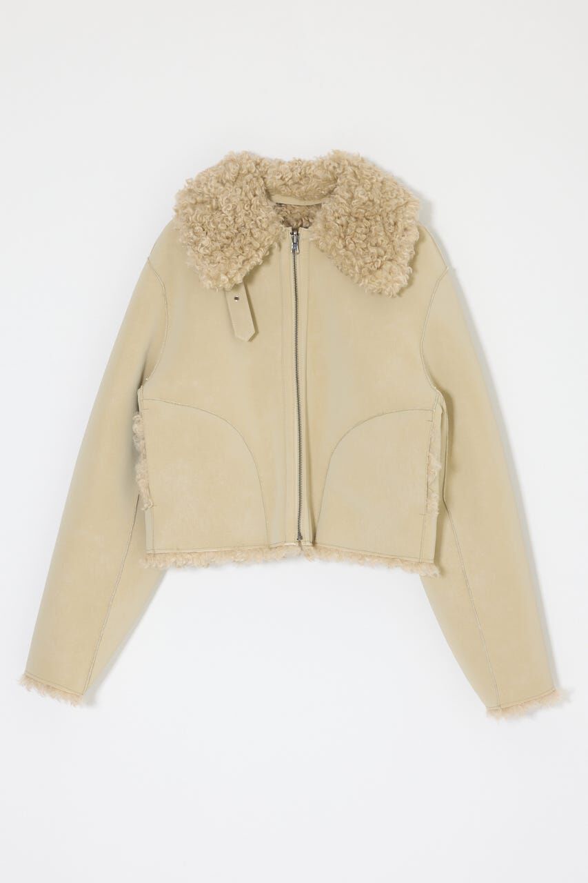 MOUSSY「REVERSIBLE CURLY FUR ジャケット」|ブルゾン・スタジャン|