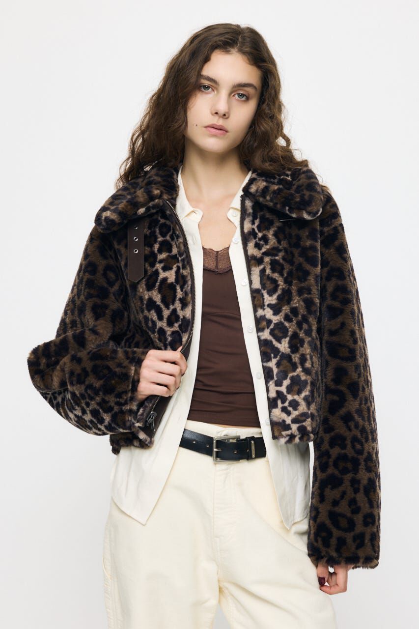 MOUSSY「REVERSIBLE CURLY FUR ジャケット」|ブルゾン・スタジャン|