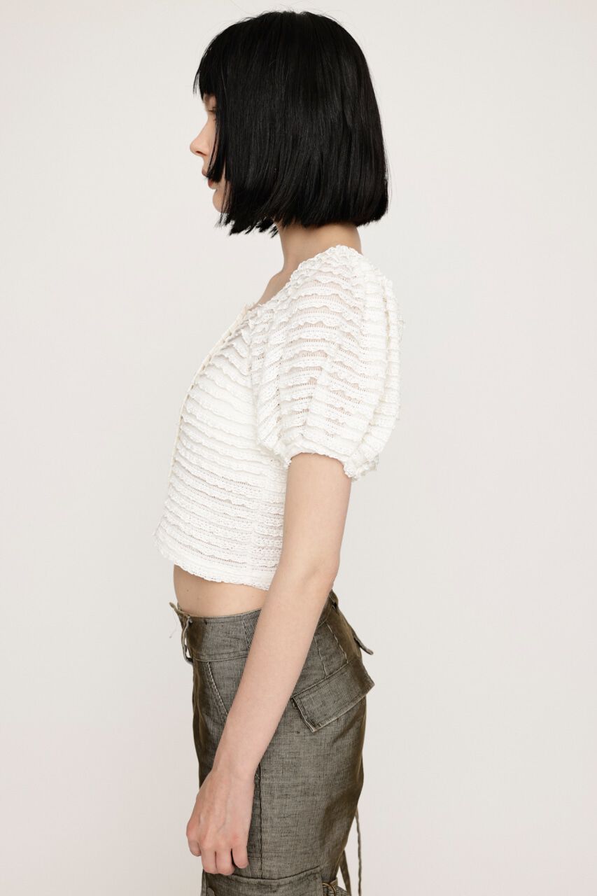 SLY「FRILL PUFF CUT トップス」|Tシャツ・カットソー|