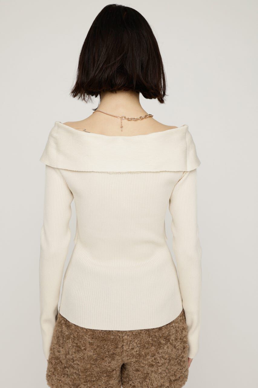 SLY「TWIST RIBBON KNIT トップス」|ニット・セーター|