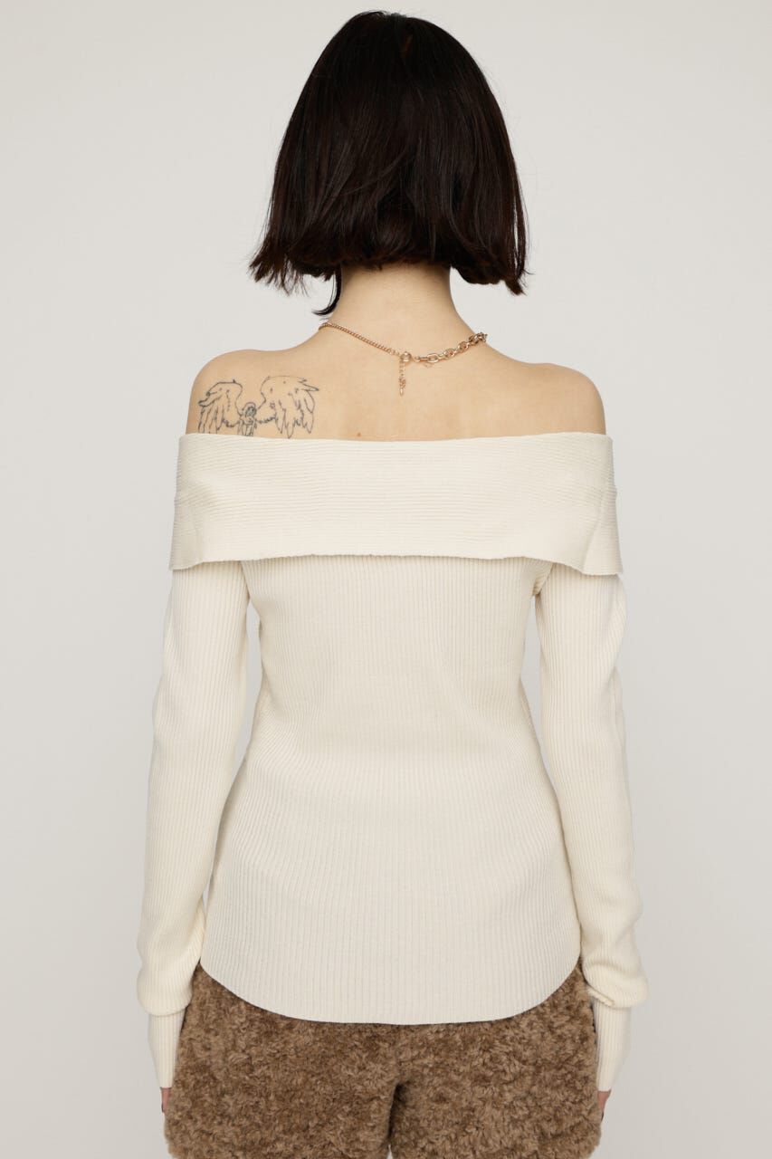 SLY「TWIST RIBBON KNIT トップス」|ニット・セーター|