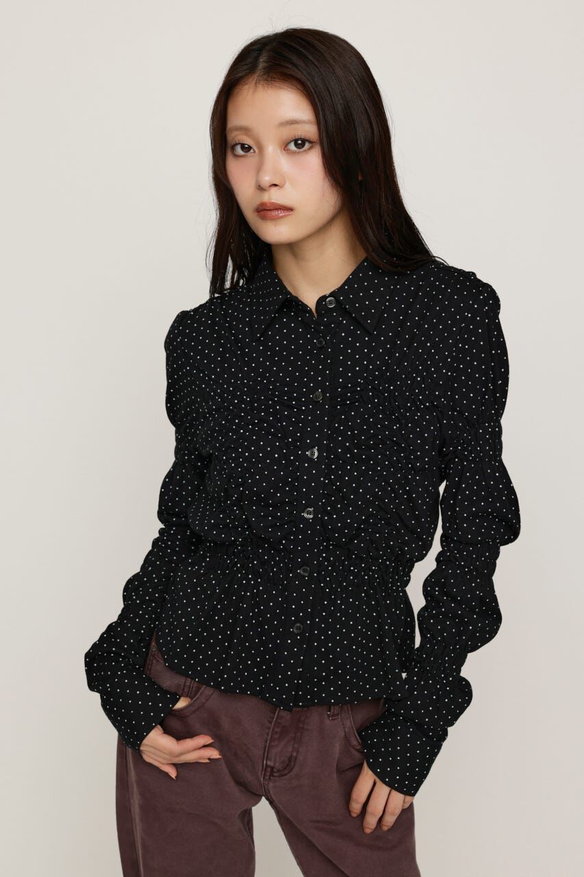 SLY「RANDOM SHIRRING CUT トップス」|シャツ・ブラウス|